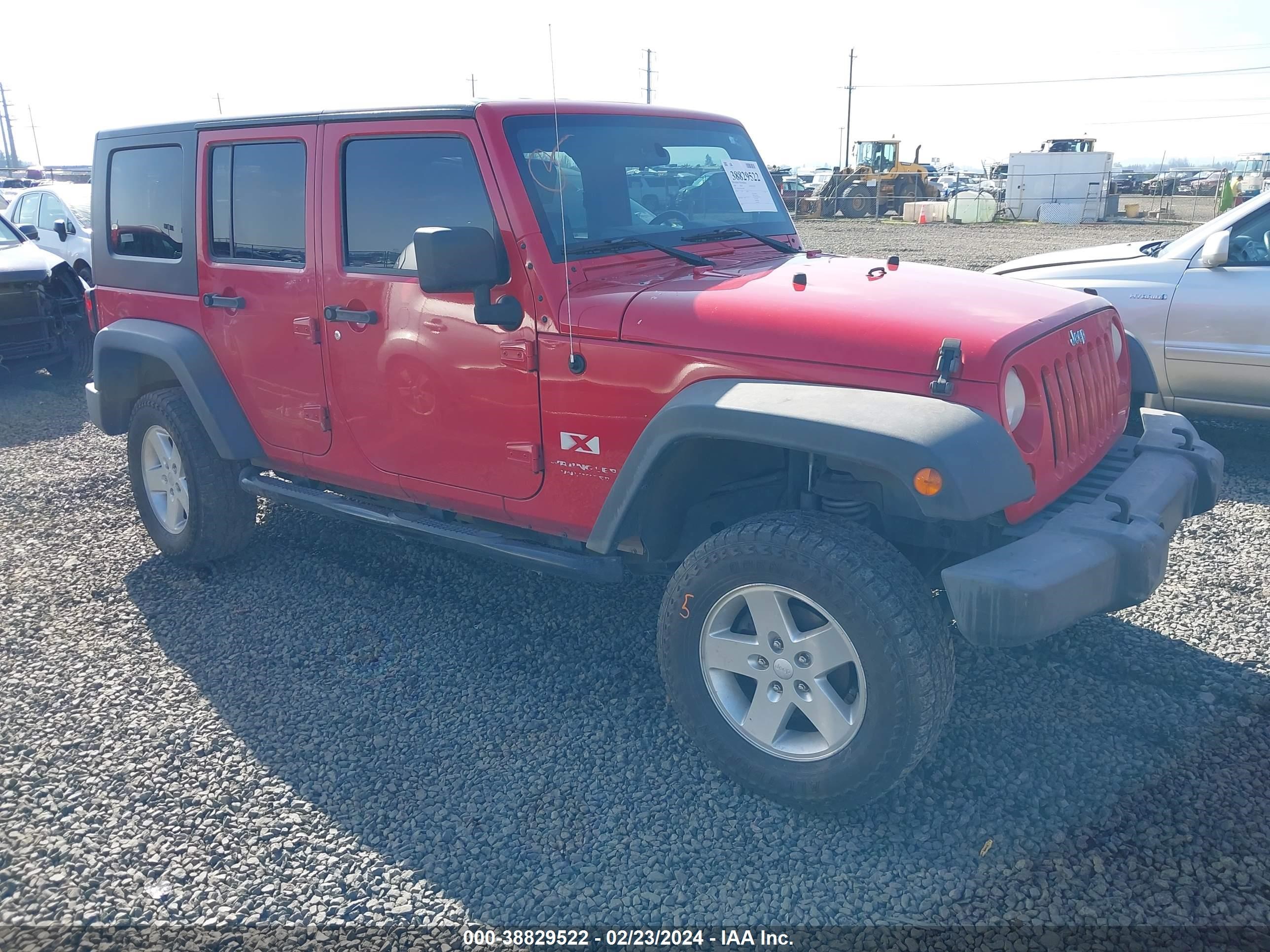 JEEP WRANGLER 2008 1j8ga39168l594590