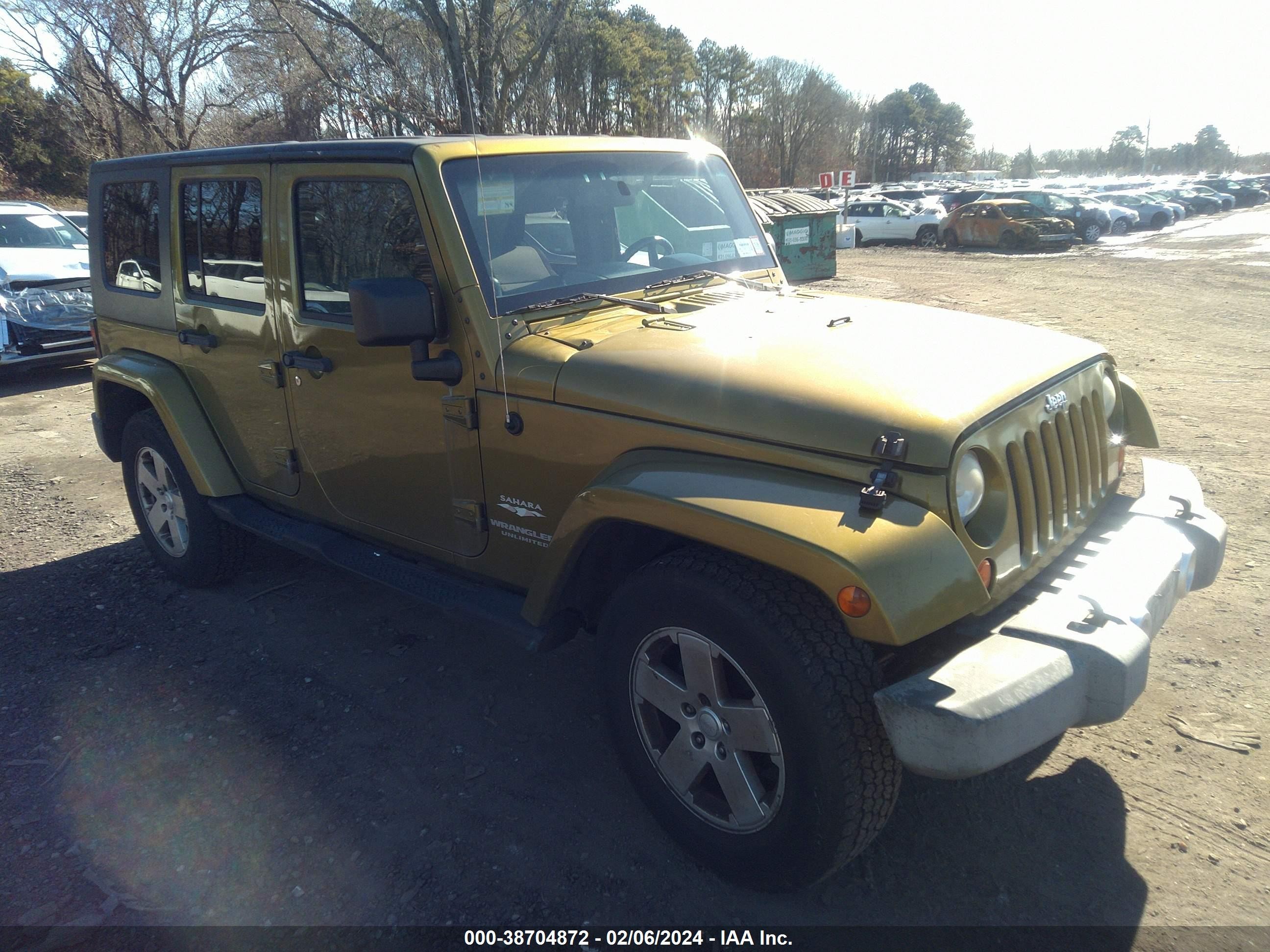 JEEP WRANGLER 2008 1j8ga591x8l503347