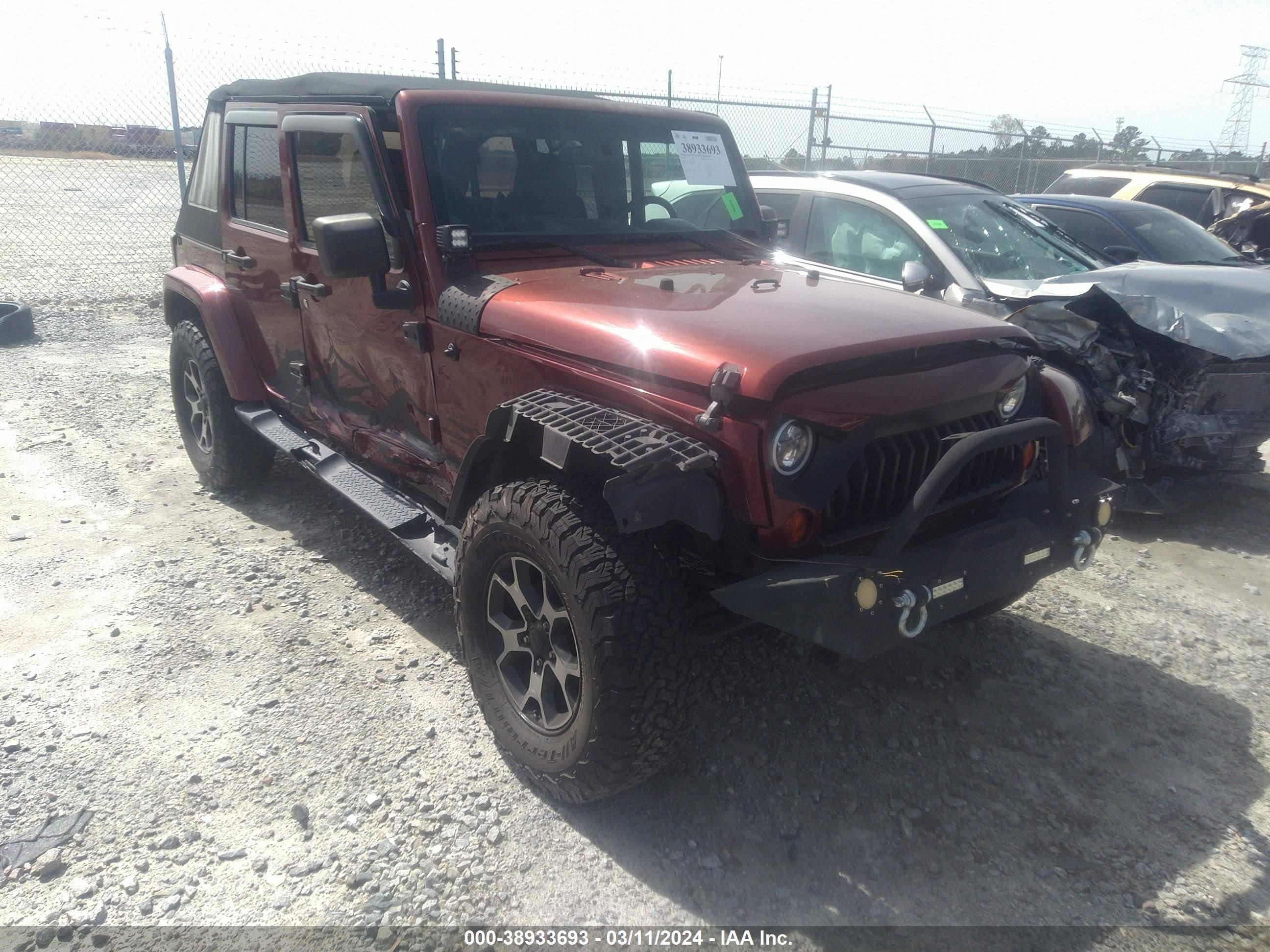 JEEP WRANGLER 2009 1j8ga591x9l765435