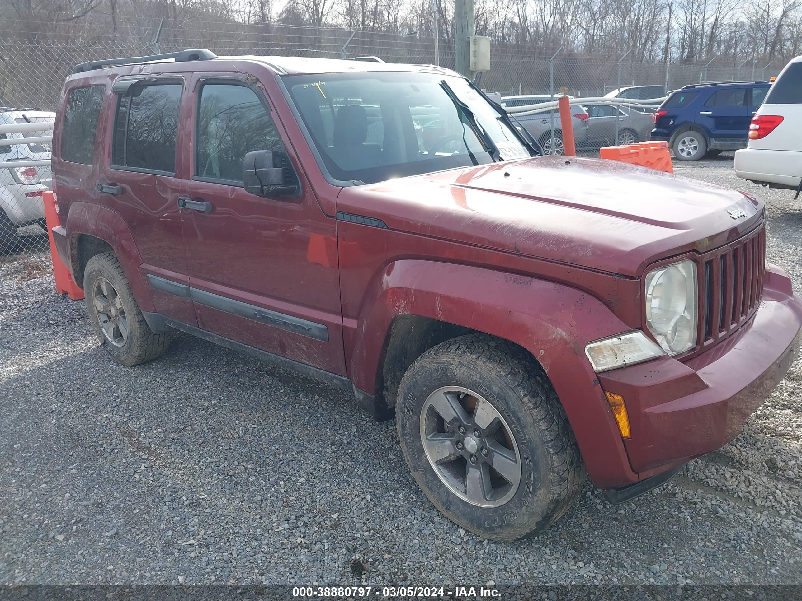 JEEP LIBERTY (NORTH AMERICA) 2008 1j8gn28k78w133373