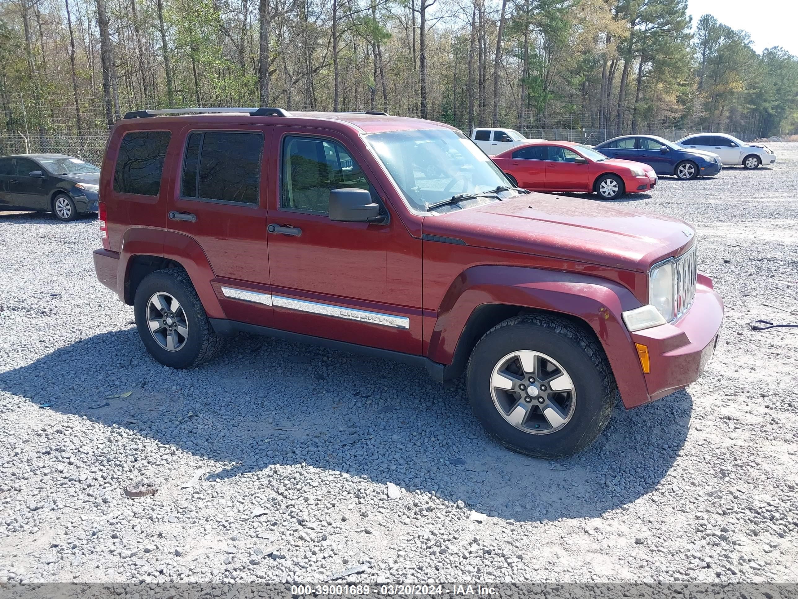 JEEP LIBERTY (NORTH AMERICA) 2008 1j8gn58k48w243475