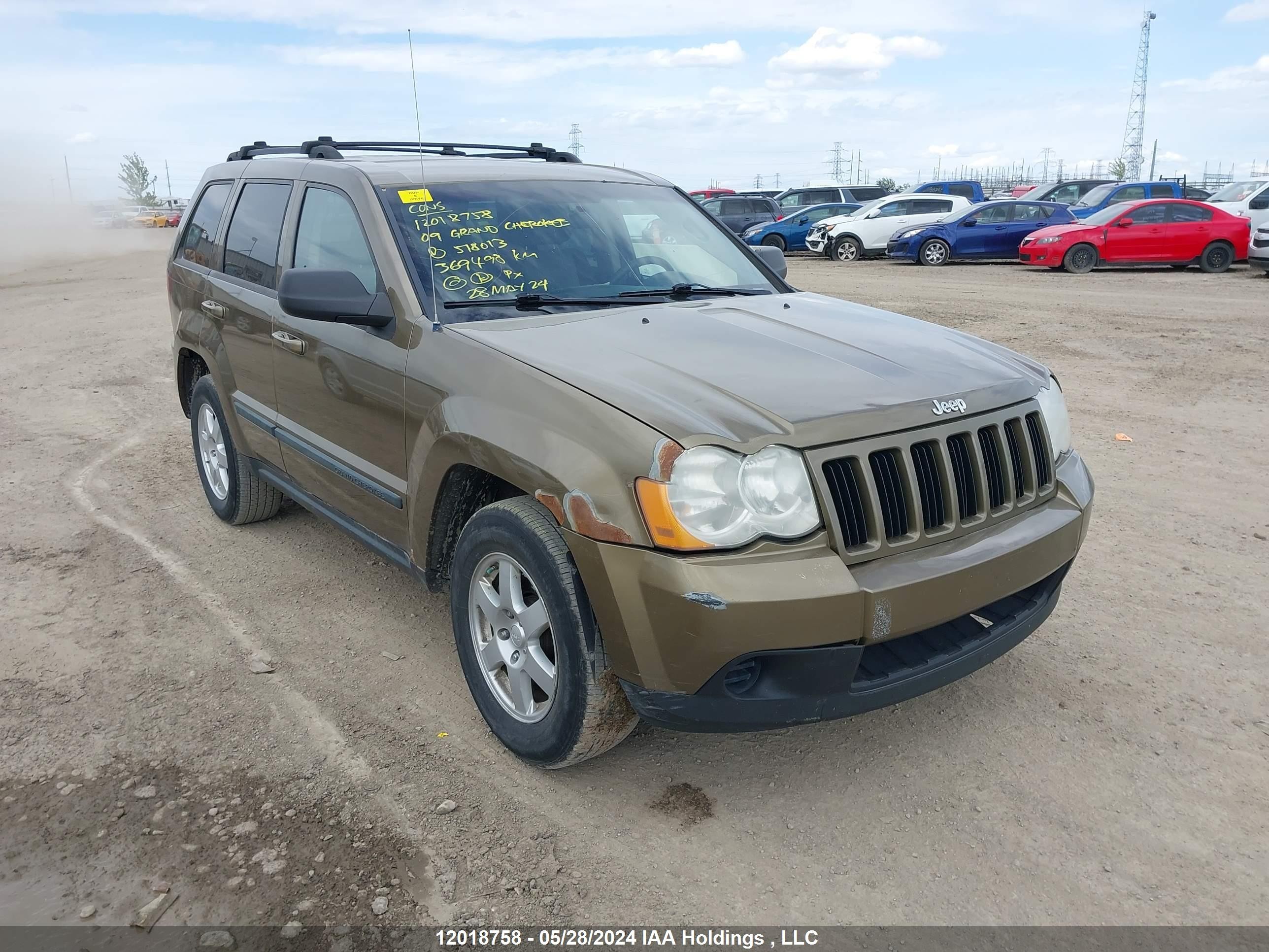 JEEP GRAND CHEROKEE 2009 1j8gr48k39c518013