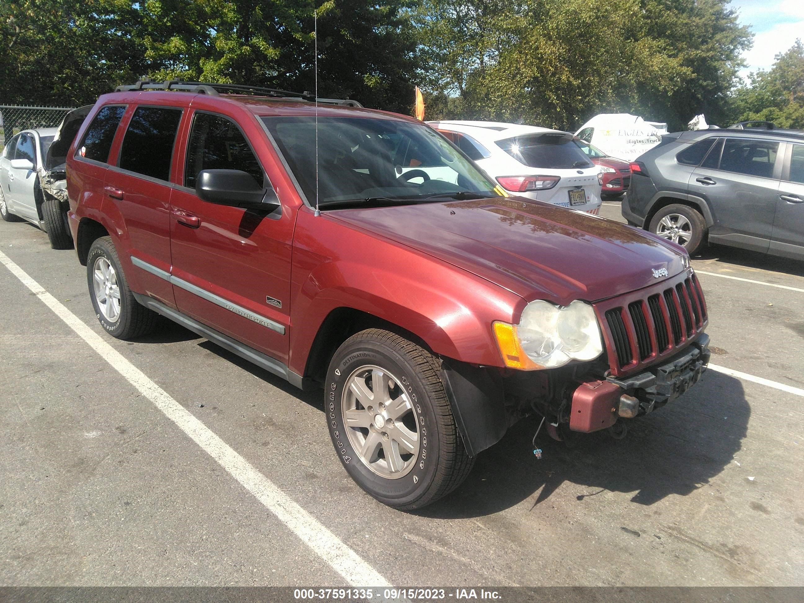 JEEP GRAND CHEROKEE 2008 1j8gr48k98c178574