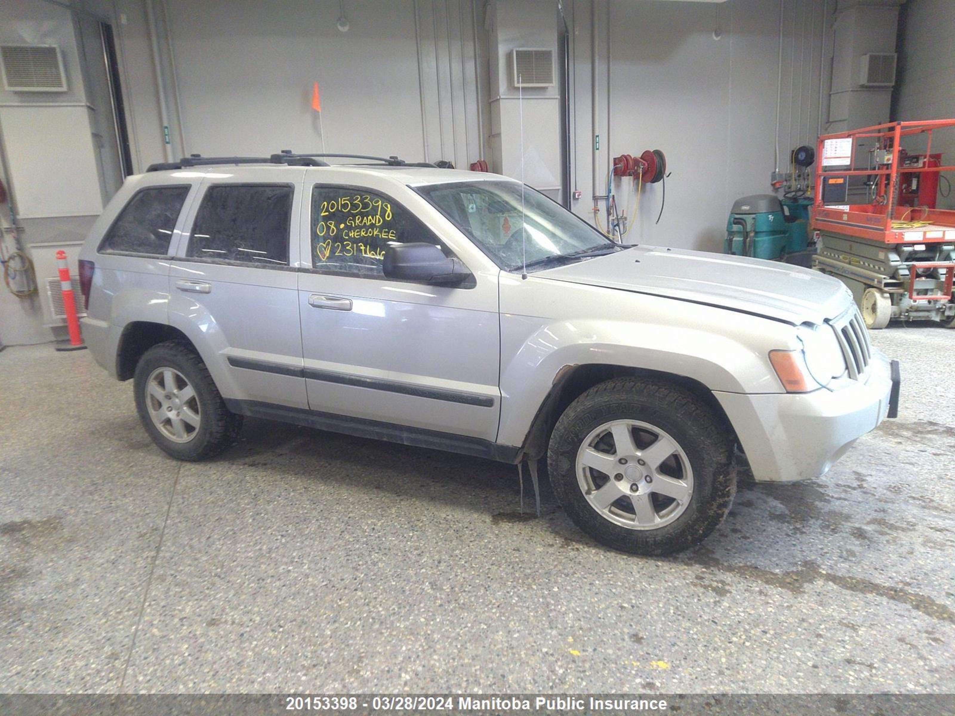 JEEP GRAND CHEROKEE 2008 1j8gr48kx8c231766