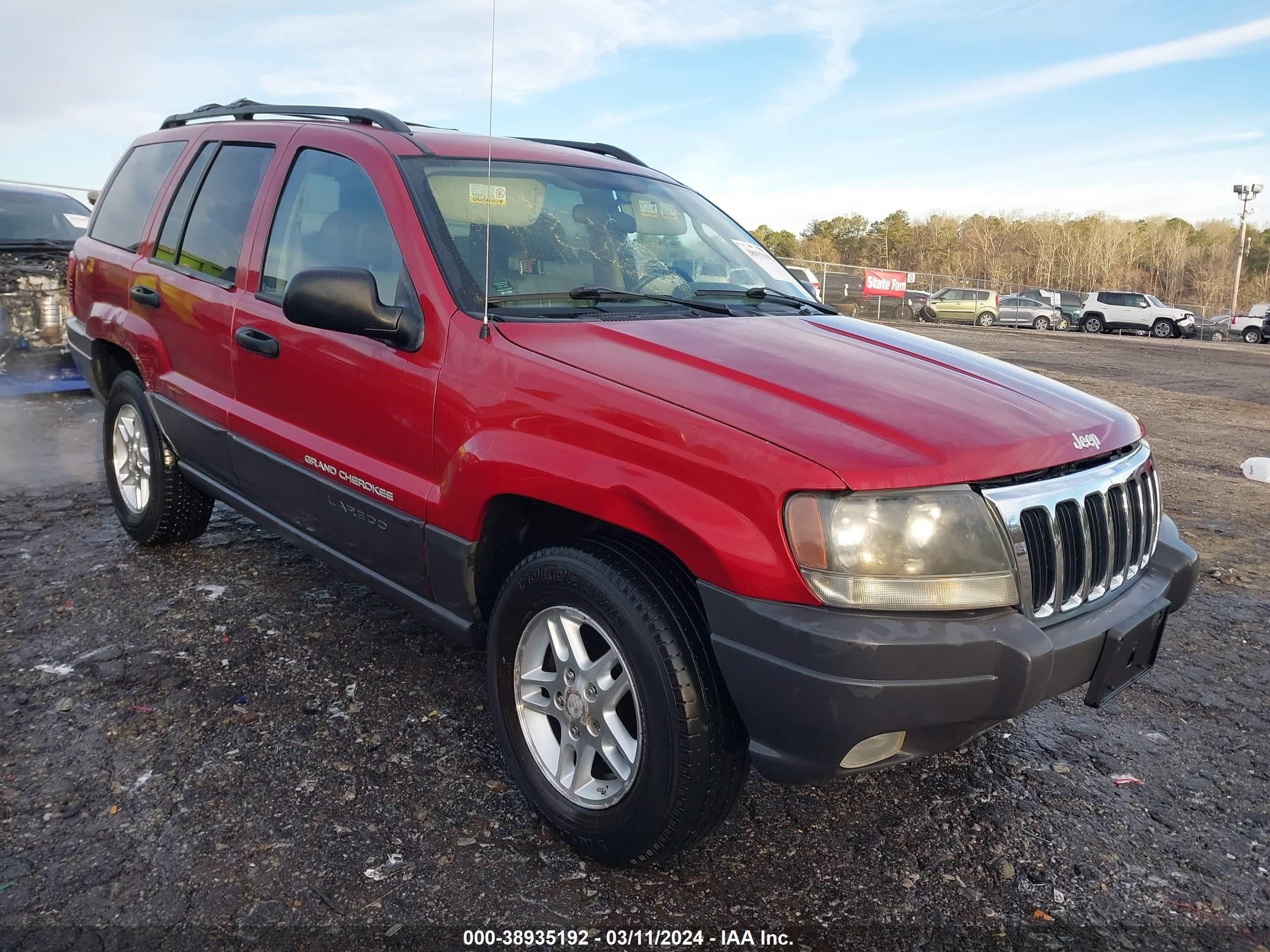 JEEP GRAND CHEROKEE 2003 1j8gw48s13c611225