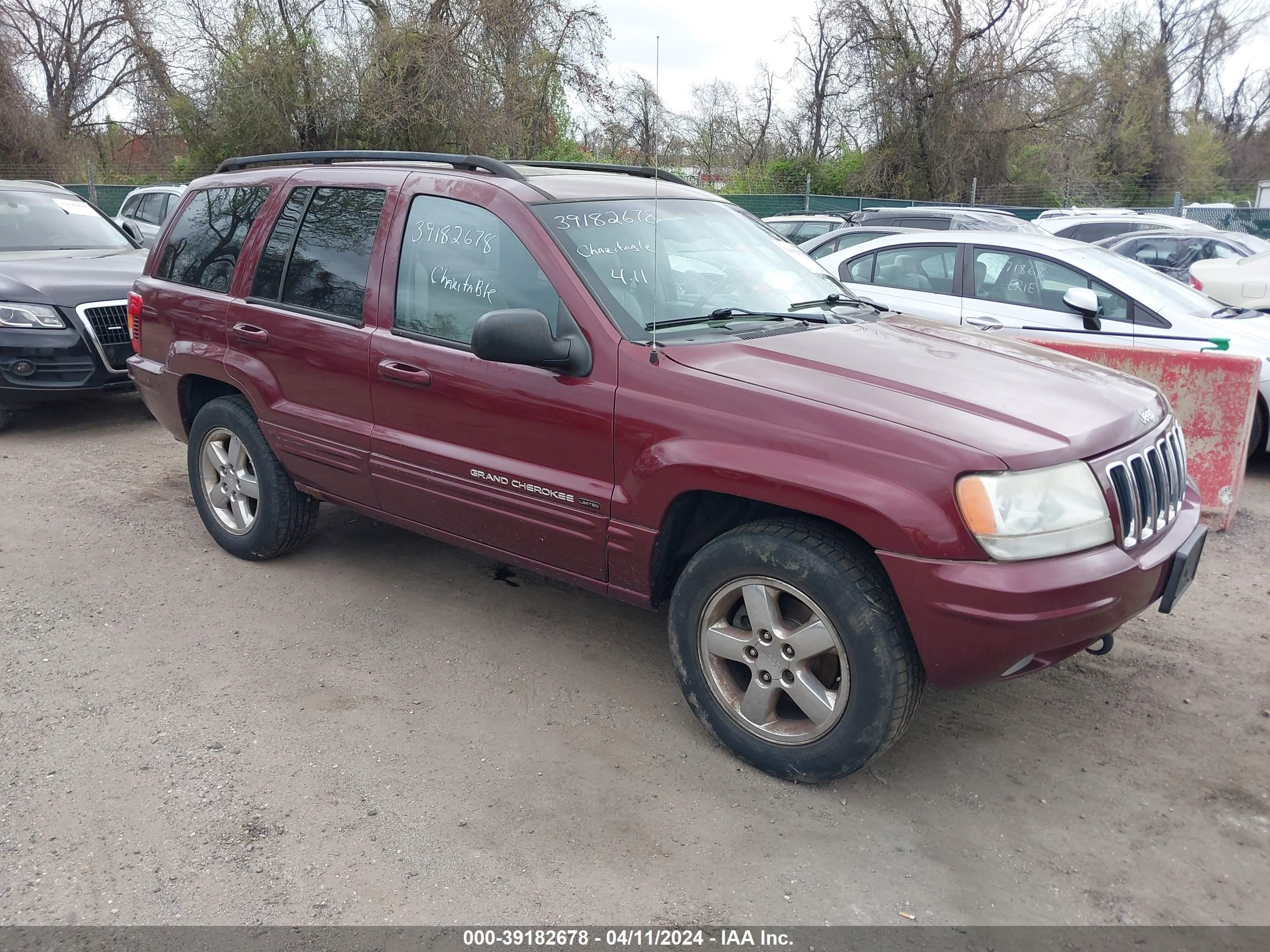 JEEP GRAND CHEROKEE 2003 1j8gw58n83c547202