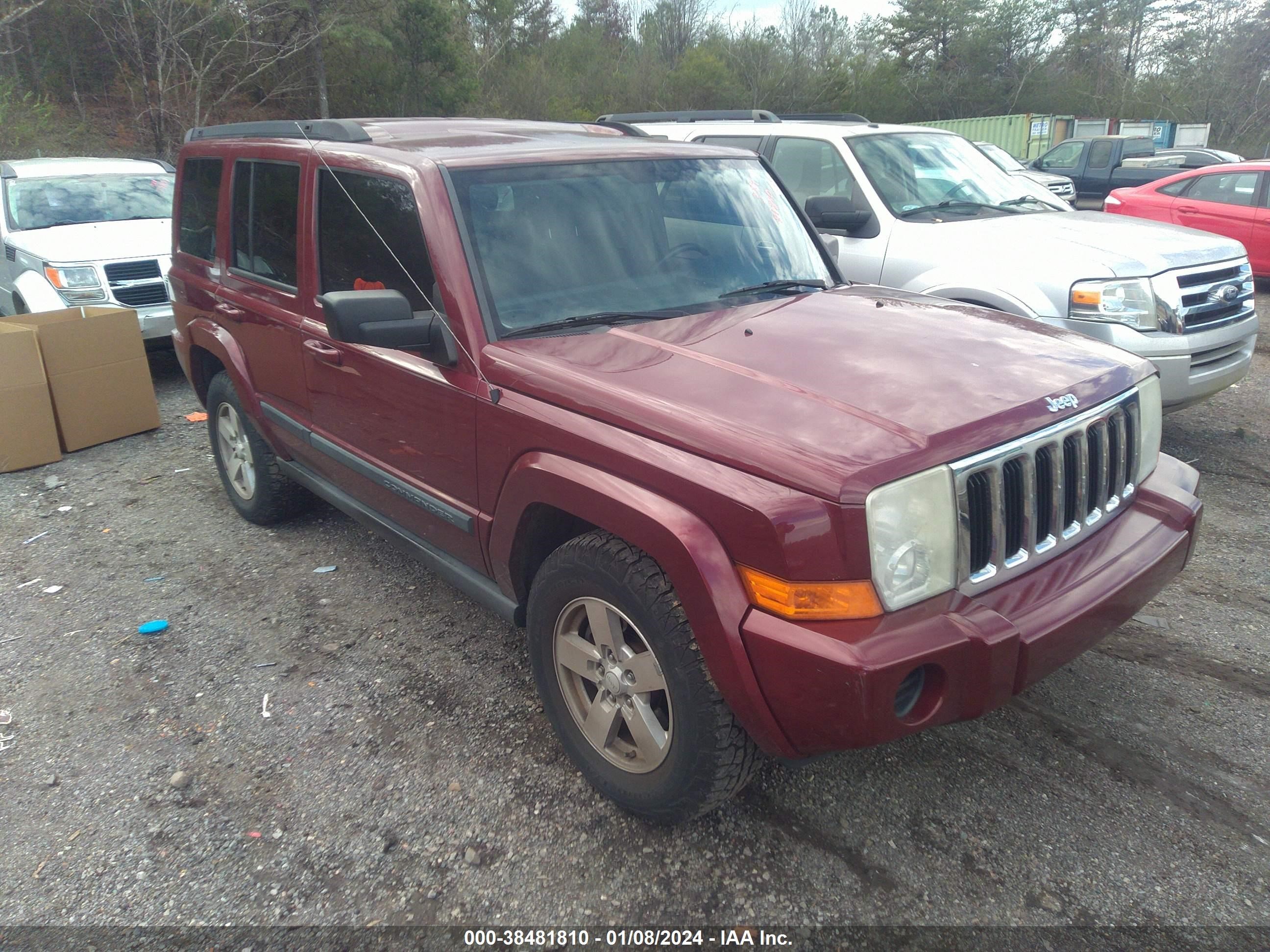 JEEP COMMANDER 2007 1j8hh48k17c627297