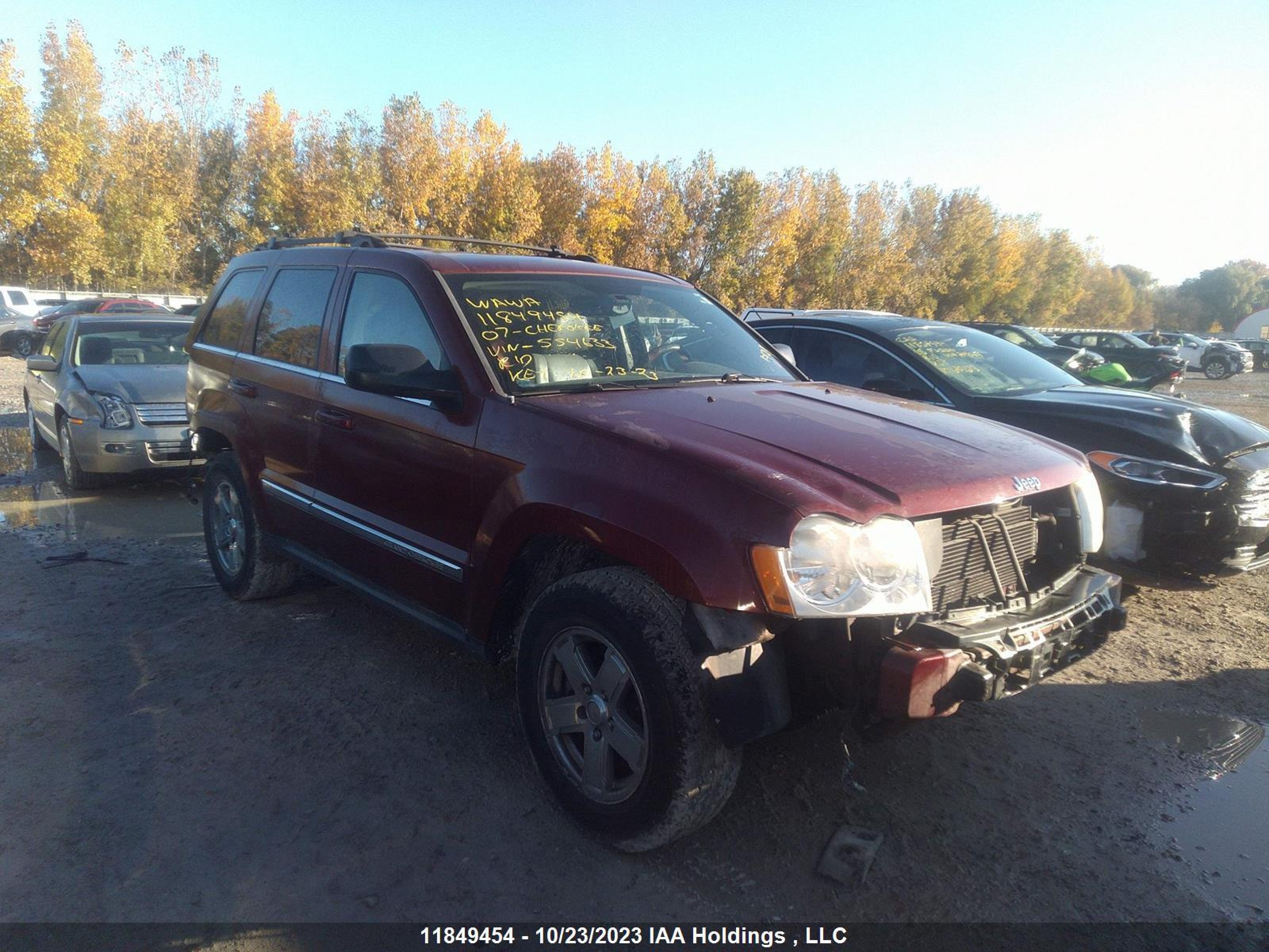 JEEP GRAND CHEROKEE 2007 1j8hr58257c554633