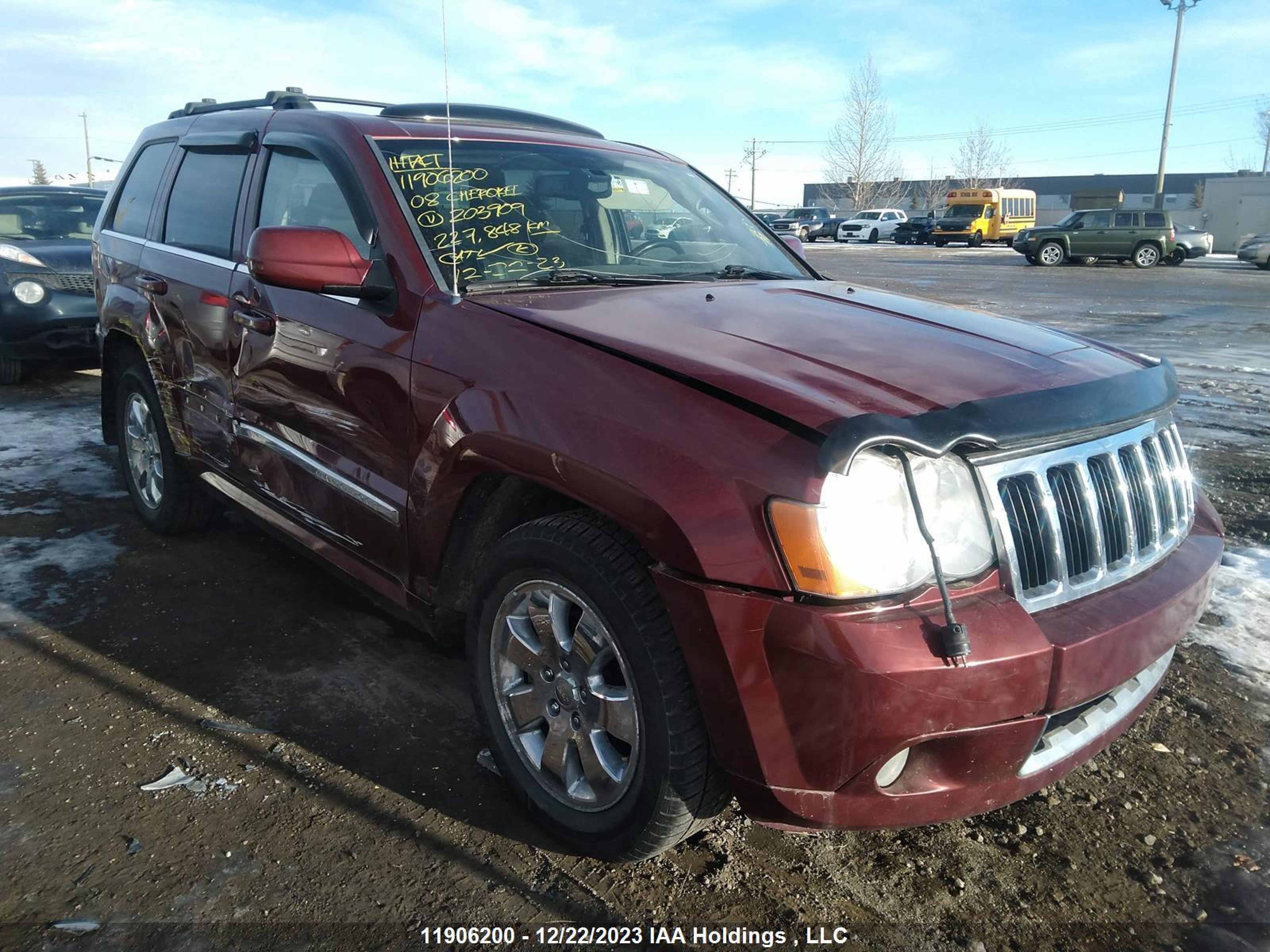 JEEP GRAND CHEROKEE 2008 1j8hr58m48c203909