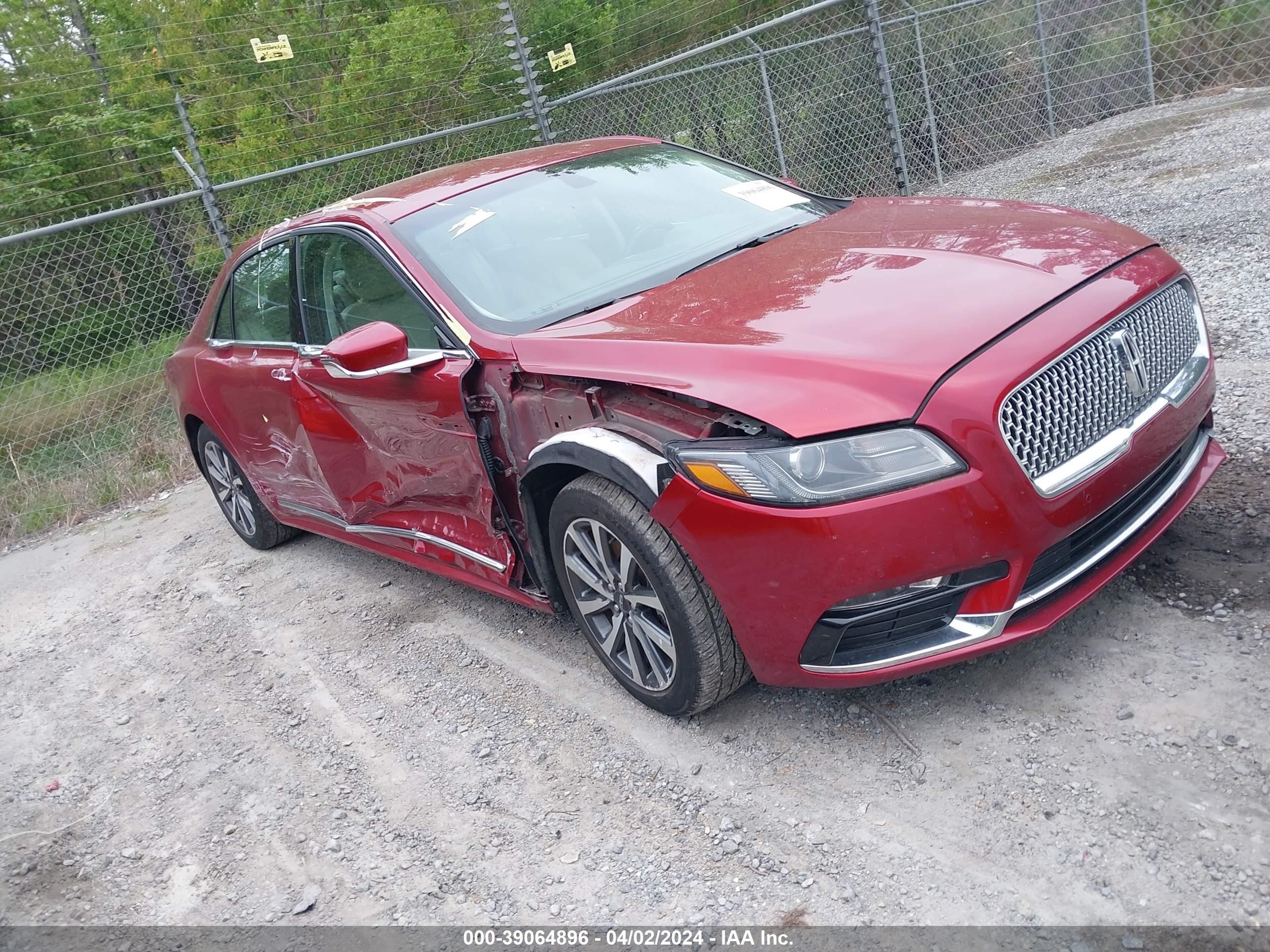 LINCOLN CONTINENTAL 2018 1ln6l9pk2j5606526