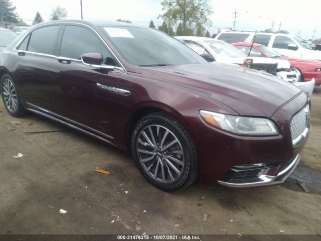 LINCOLN CONTINENTAL 2017 1ln6l9tk2h5603738