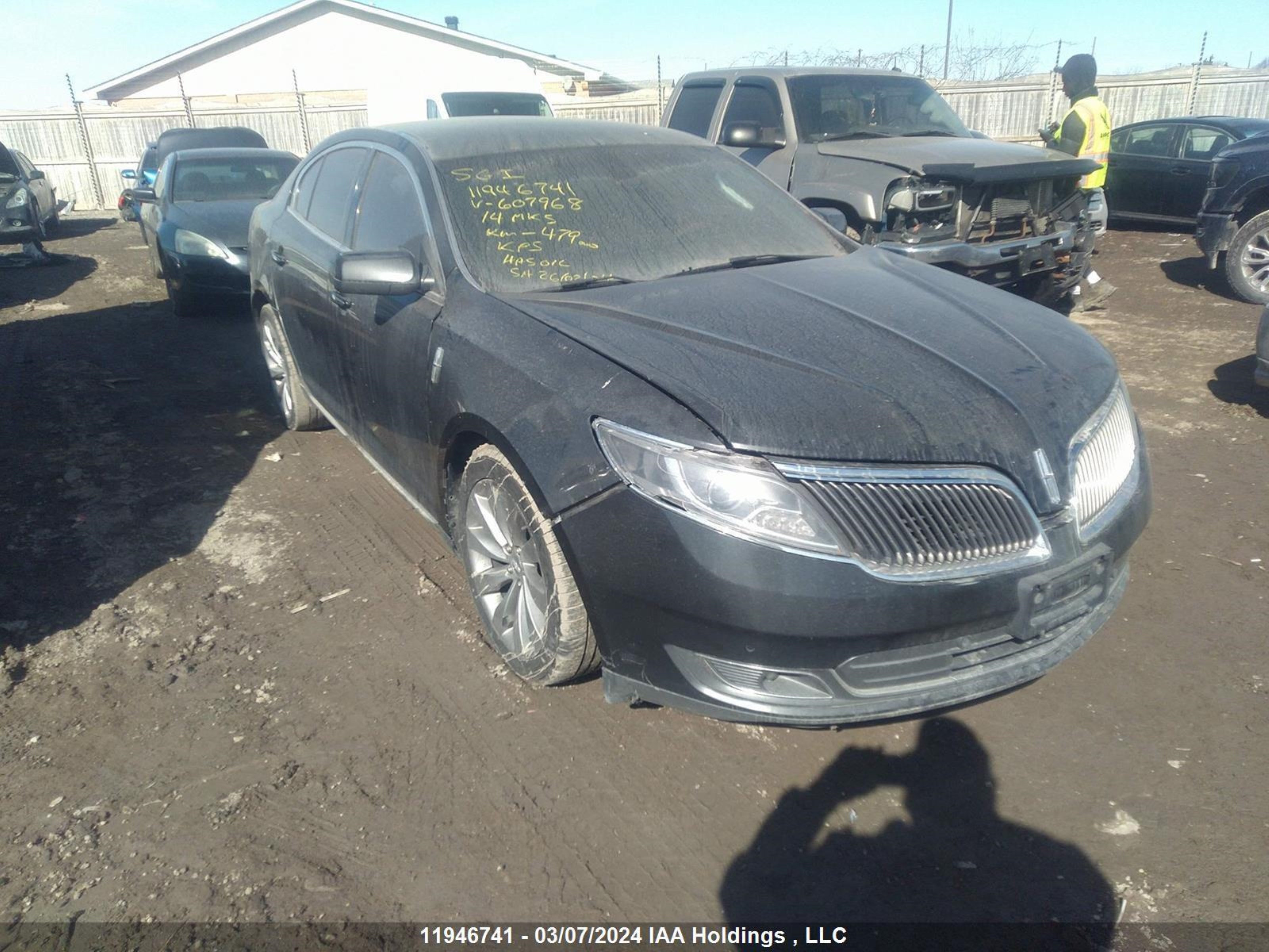 LINCOLN MKS 2014 1lnhl9ek9eg607968