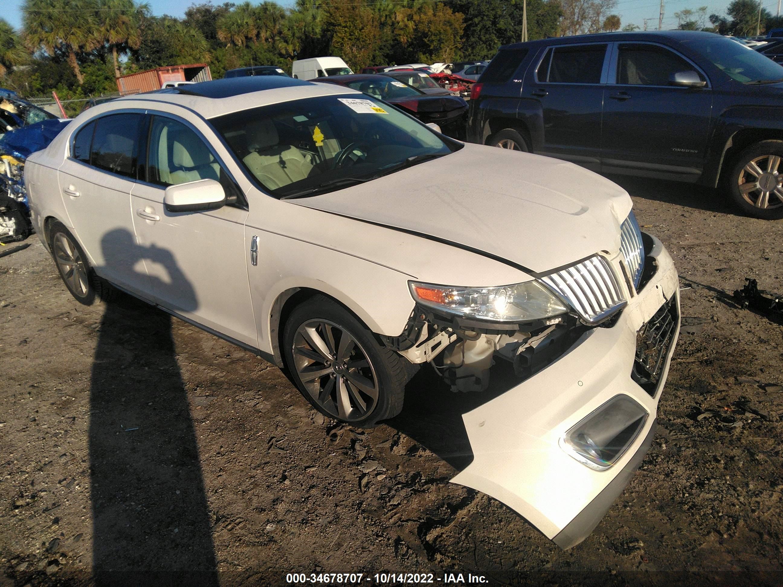 LINCOLN MKS 2009 1lnhm93rx9g605584