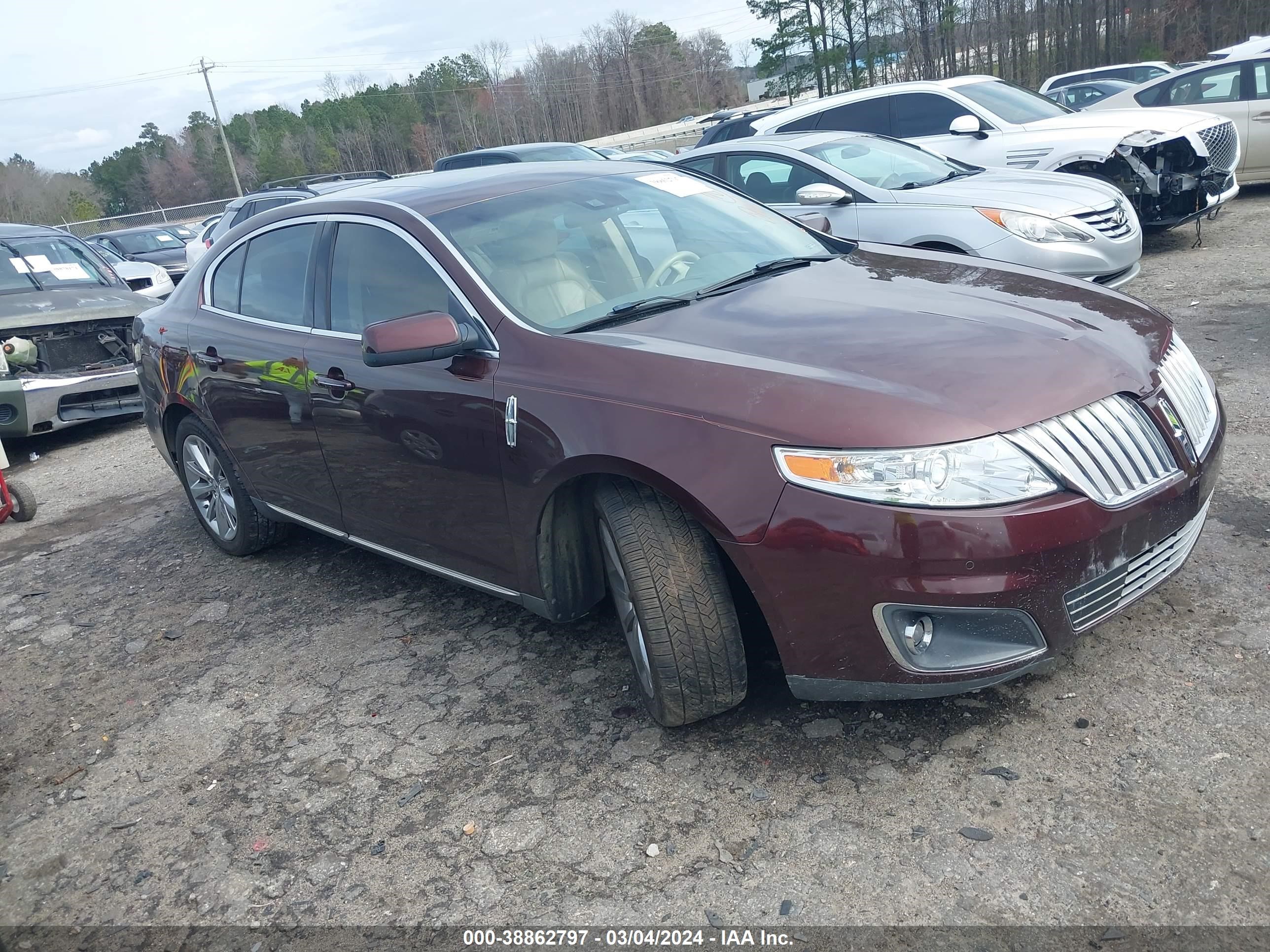 LINCOLN MKS 2009 1lnhm94r29g625567