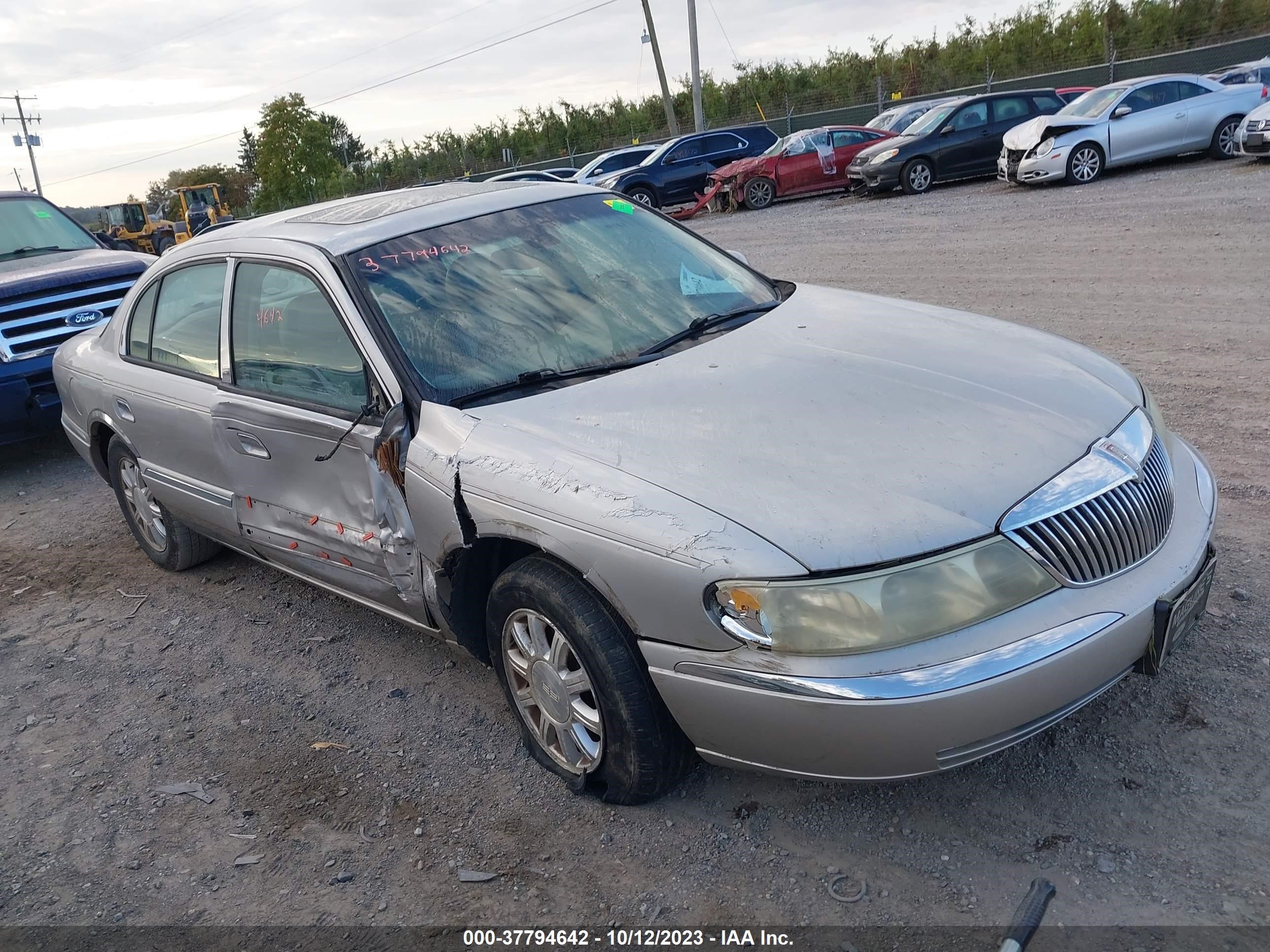 LINCOLN CONTINENTAL 2002 1lnhm97v22y686104