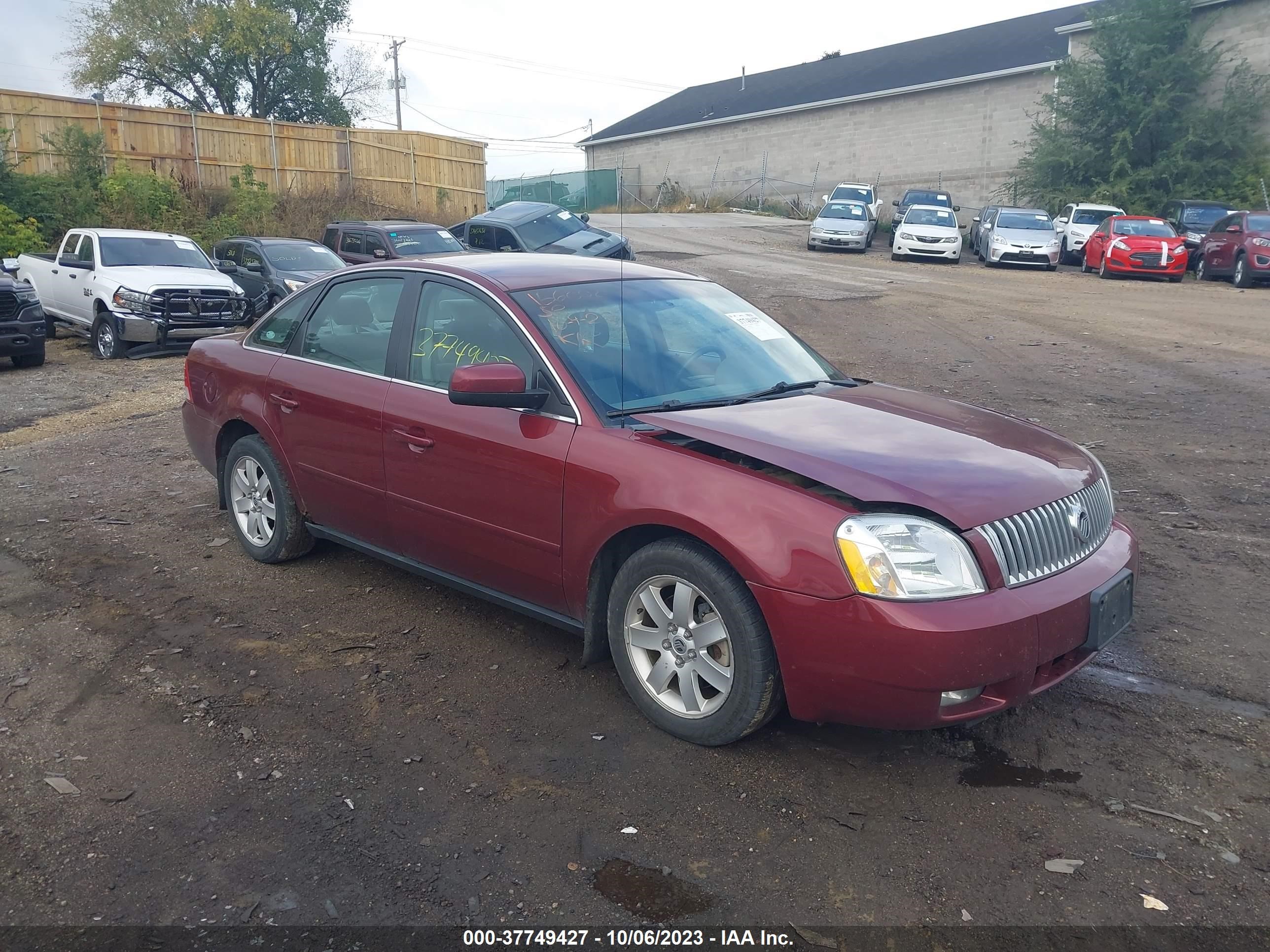 MERCURY MONTEGO 2005 1mefm40135g601656