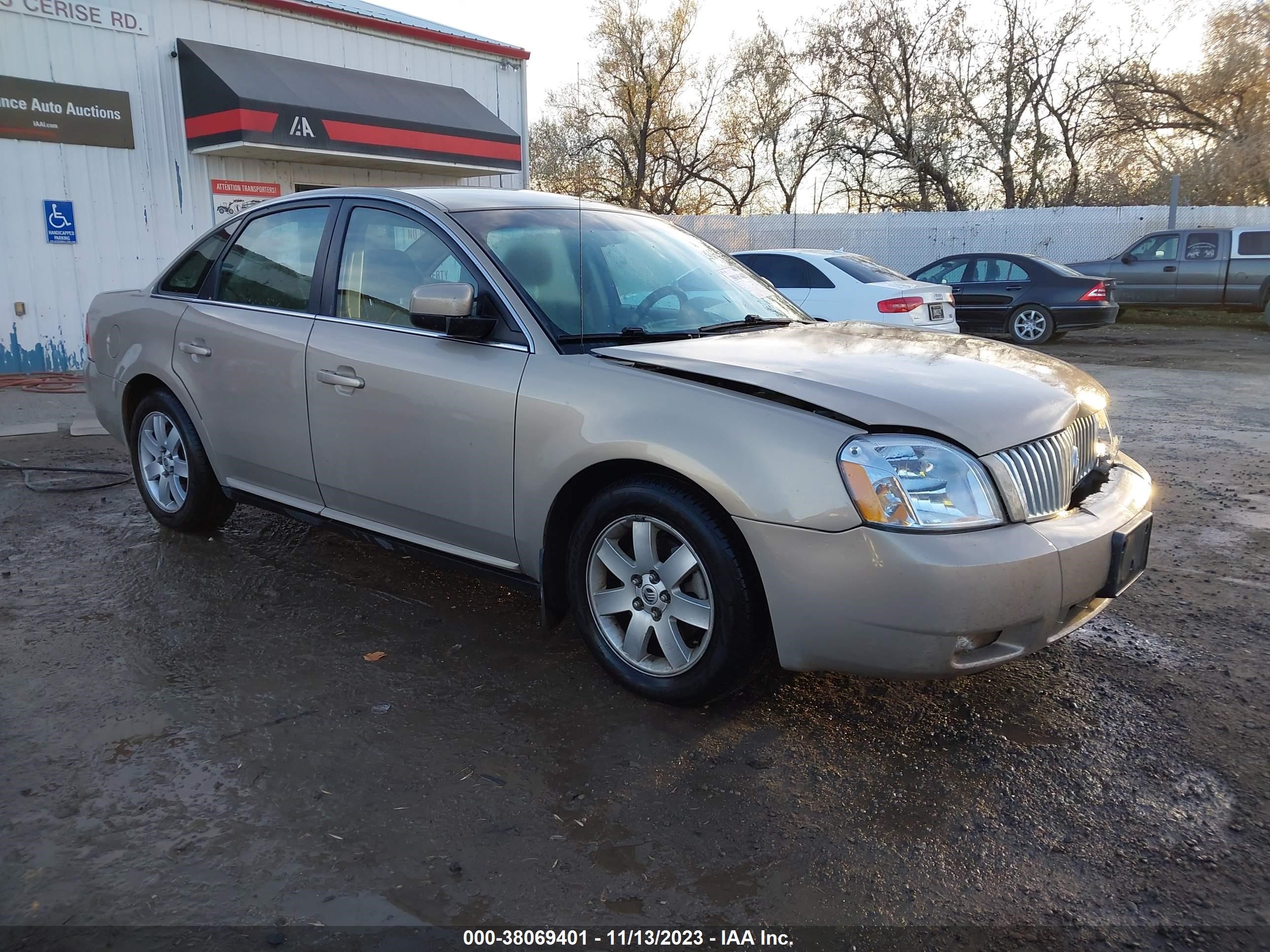 MERCURY MONTEGO 2007 1mehm40177g607116