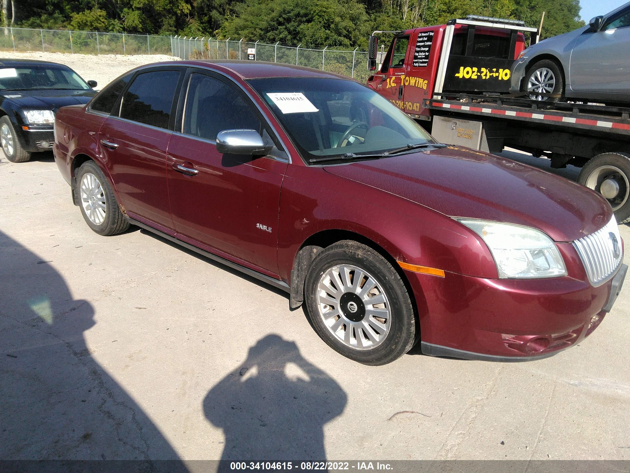 MERCURY SABLE 2008 1mehm40w38g612486