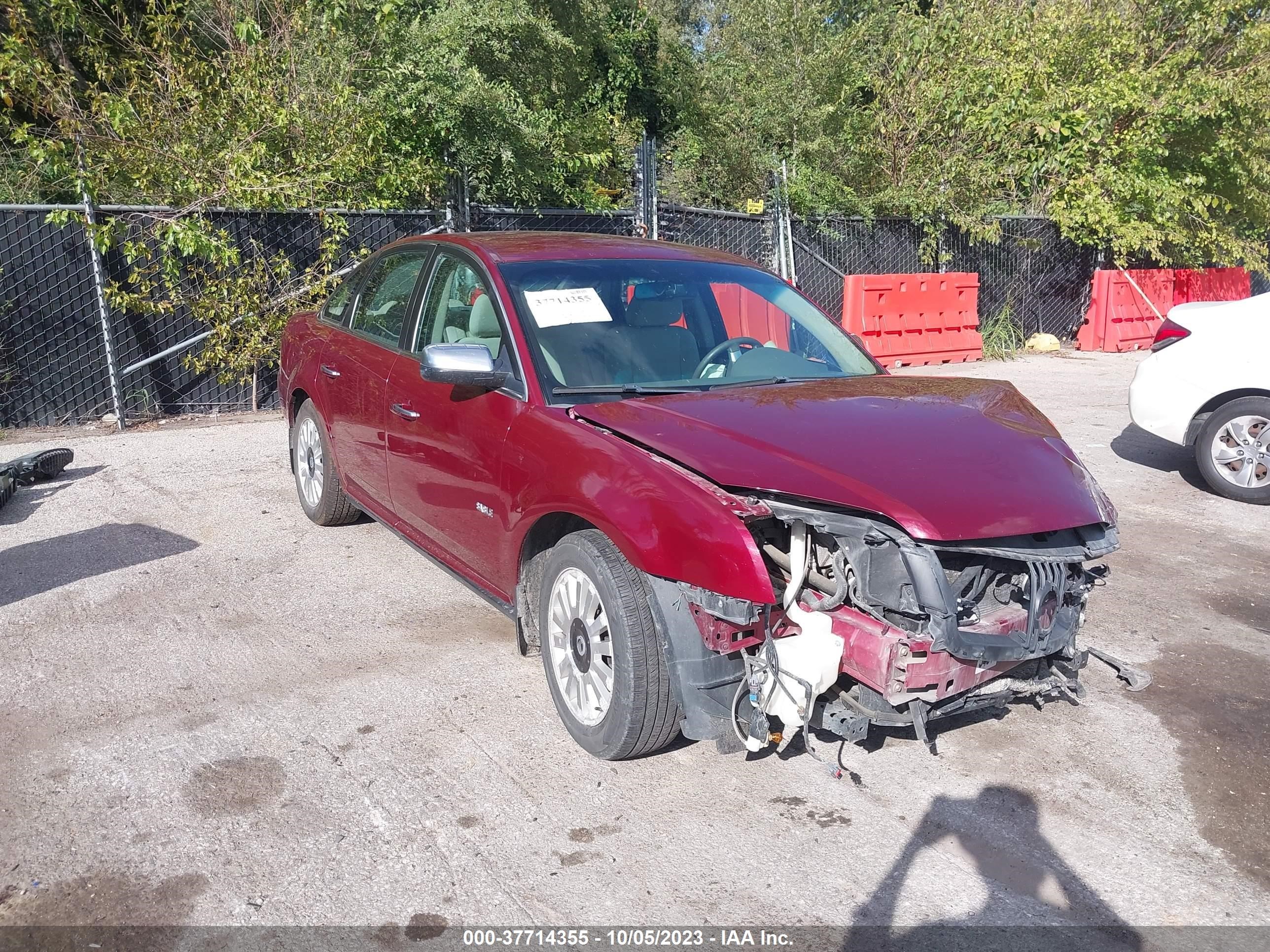 MERCURY SABLE 2008 1mehm40wx8g609911