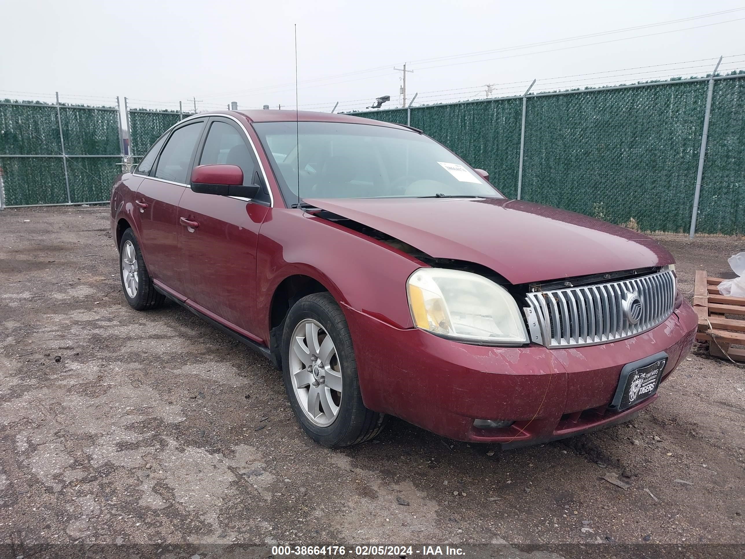 MERCURY MONTEGO 2006 1mehm41186g619191