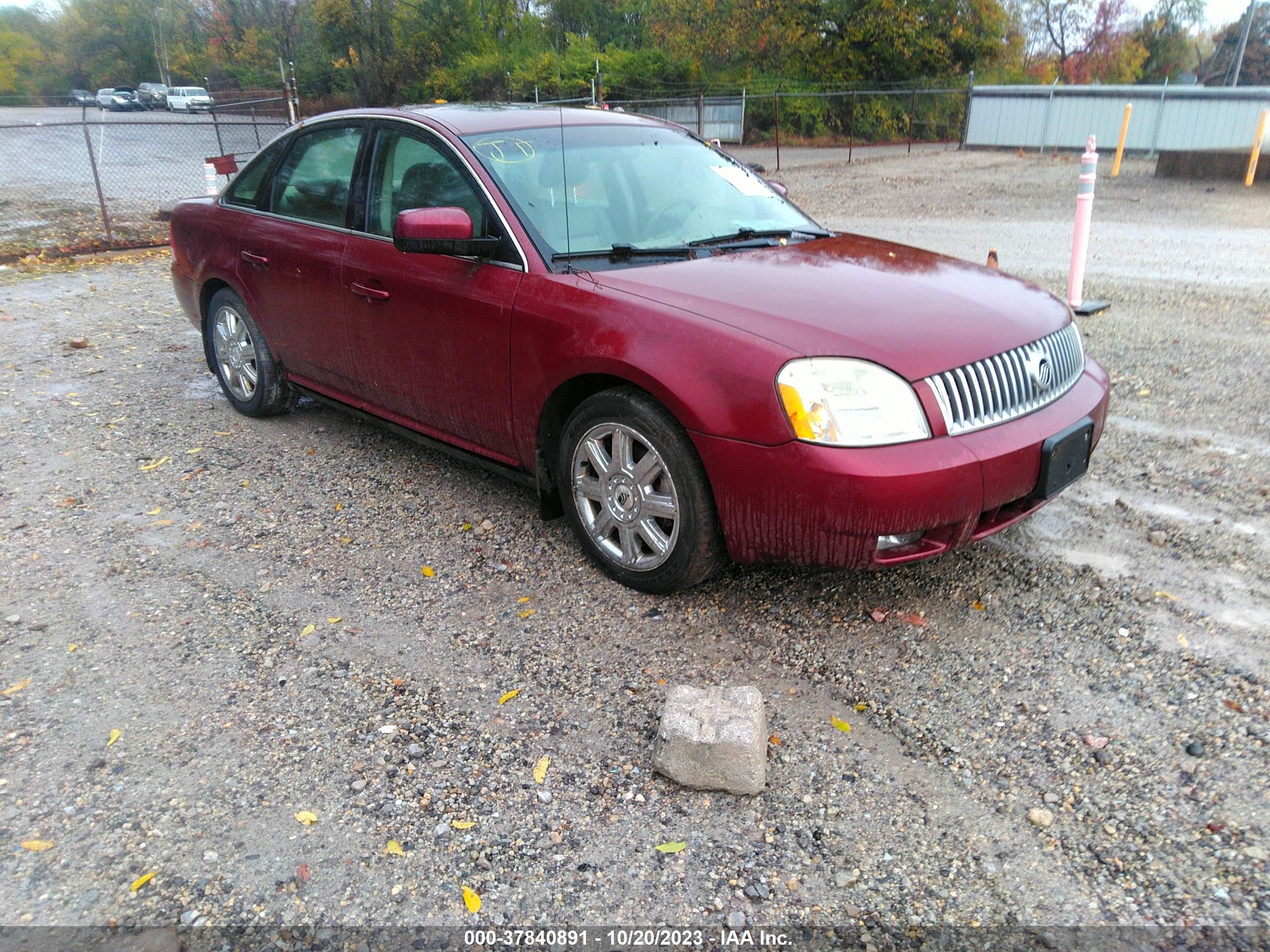 MERCURY MONTEGO 2007 1mehm42107g606404