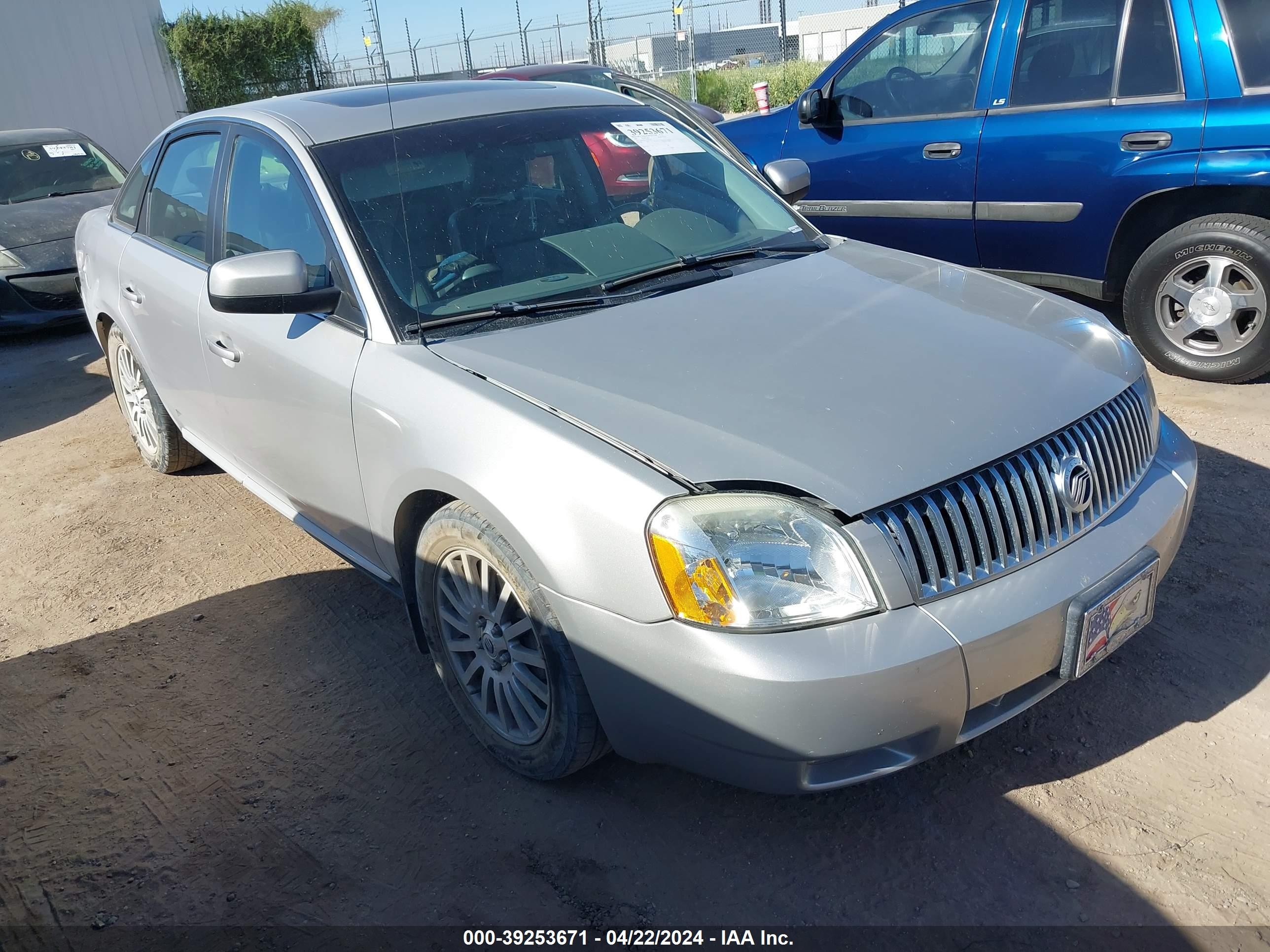 MERCURY MONTEGO 2007 1mehm42117g613913