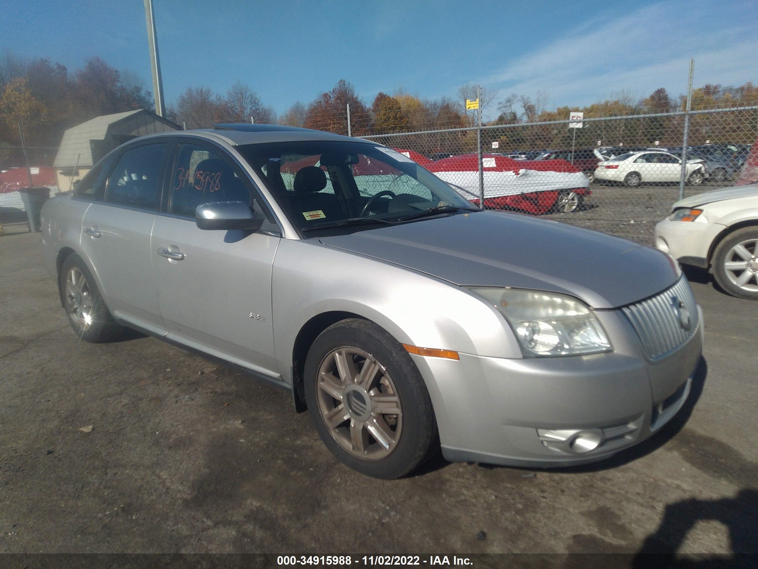 MERCURY SABLE 2008 1mehm42w88g624470