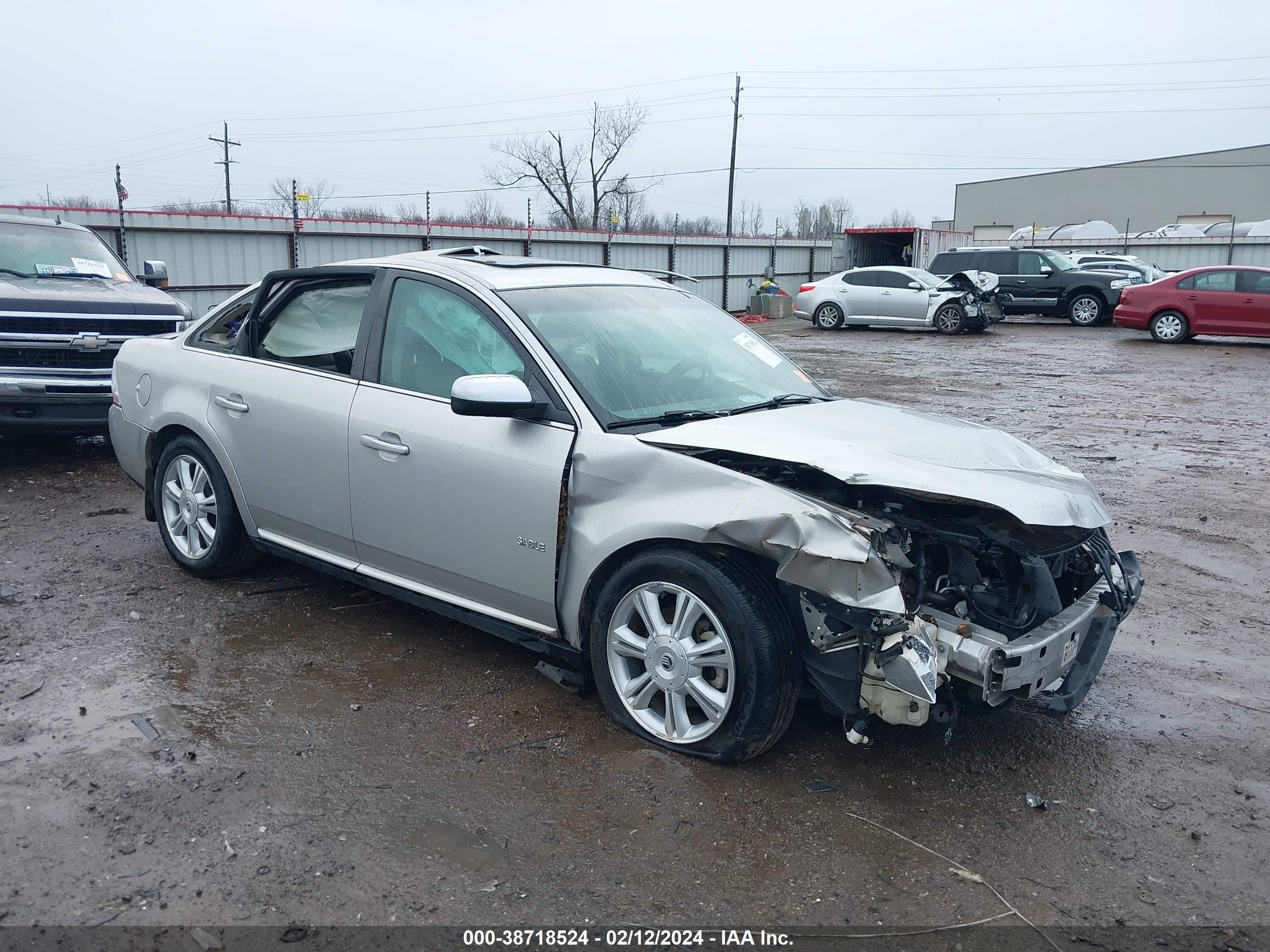 MERCURY SABLE 2008 1mehm42wx8g625328