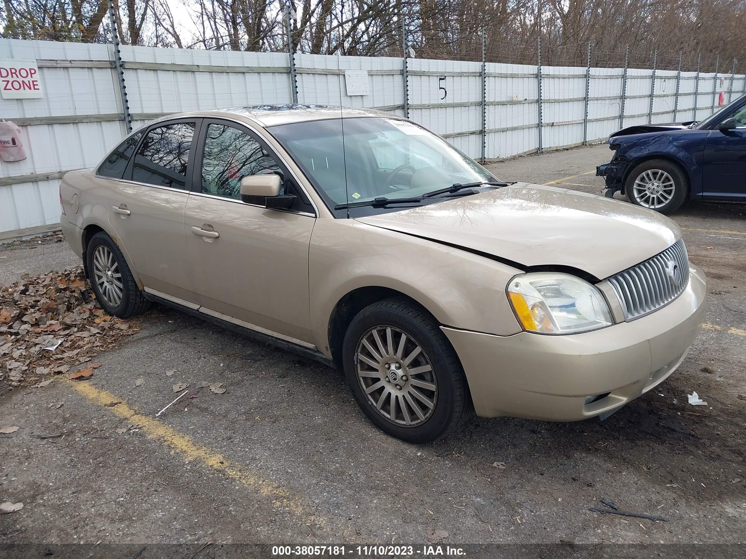 MERCURY MONTEGO 2007 1mehm43127g600294