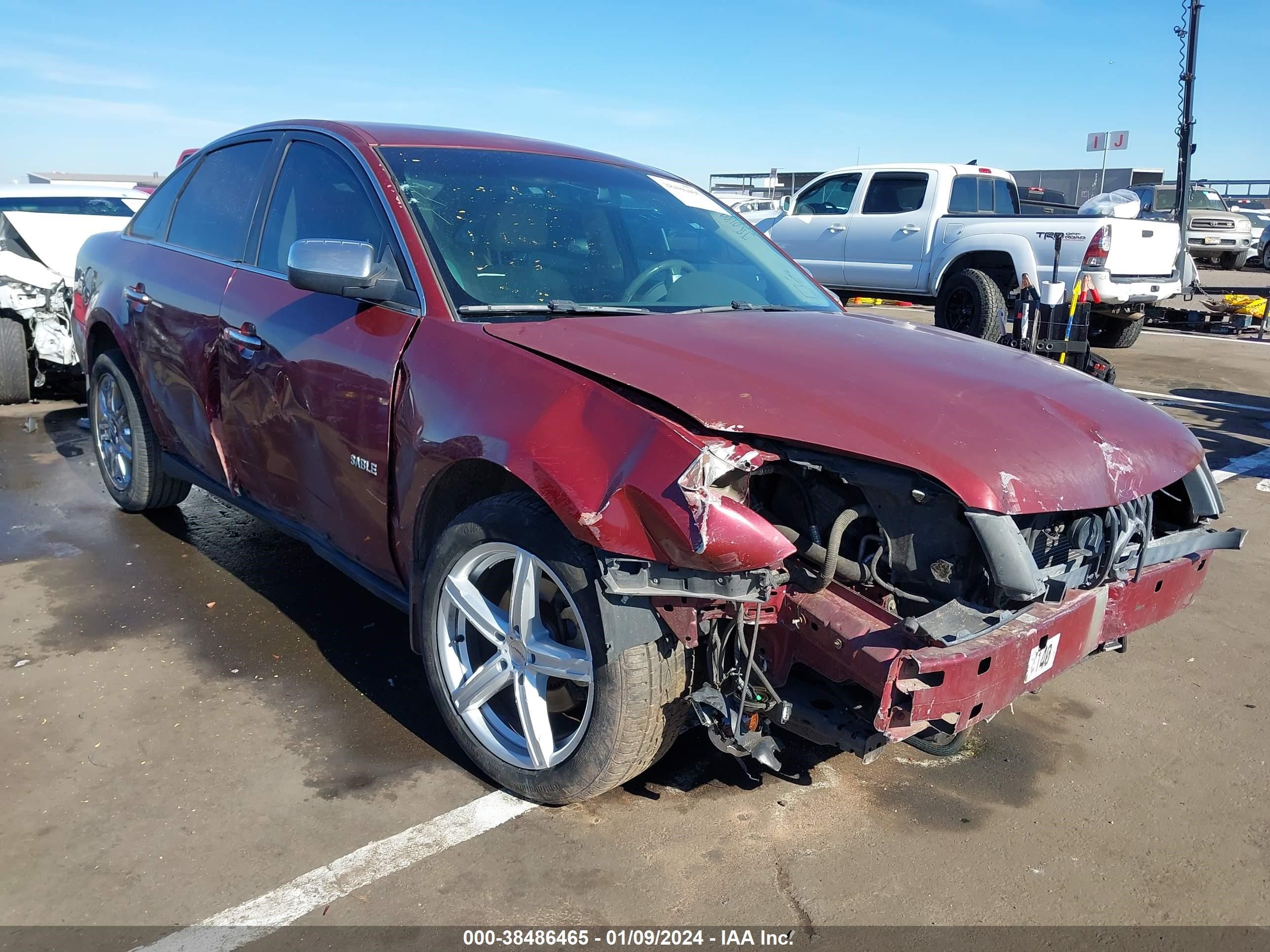 MERCURY SABLE 2008 1mehm43w98g606364