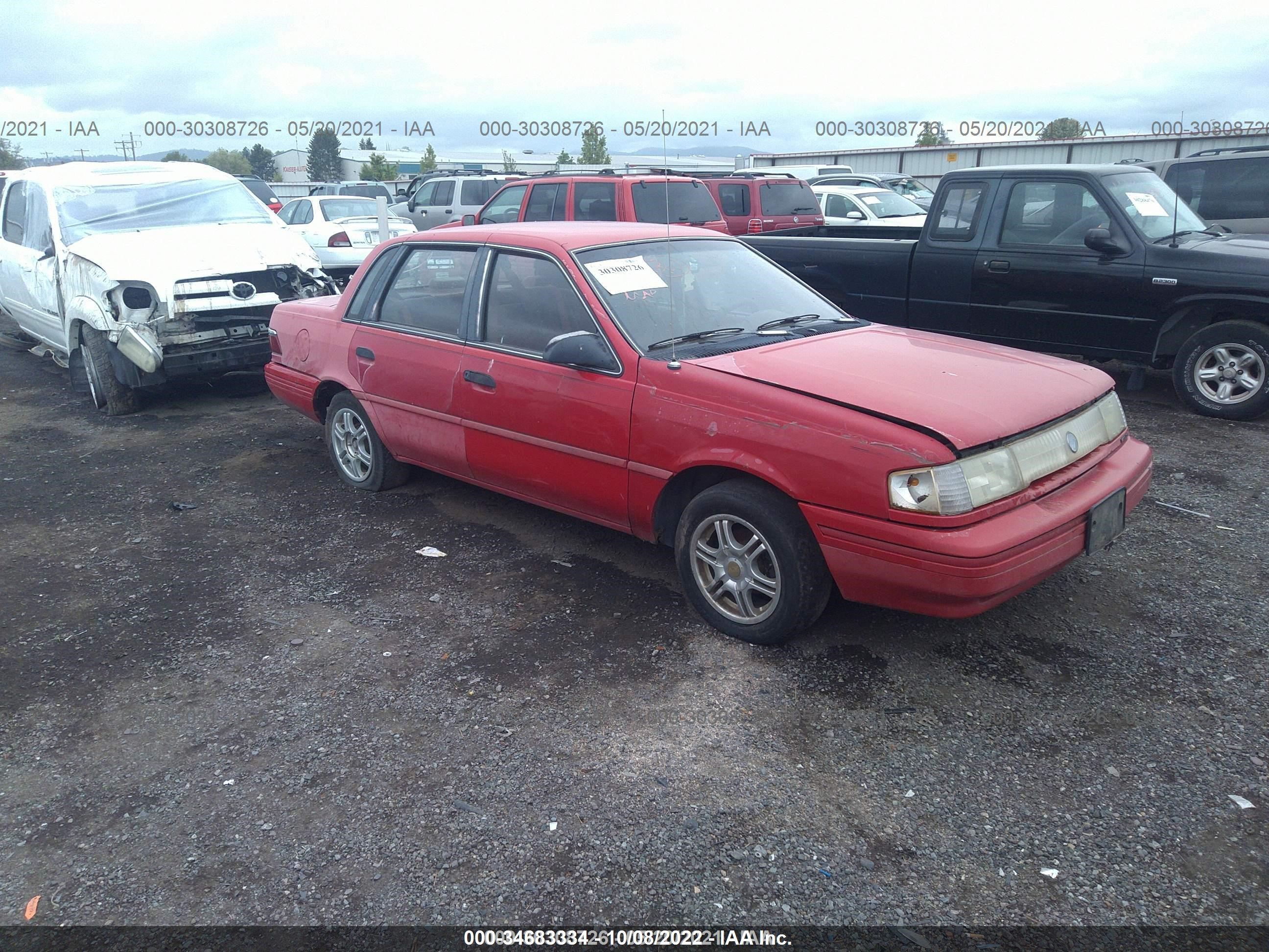 MERCURY TOPAZ 1992 1mepm36x4nk650713