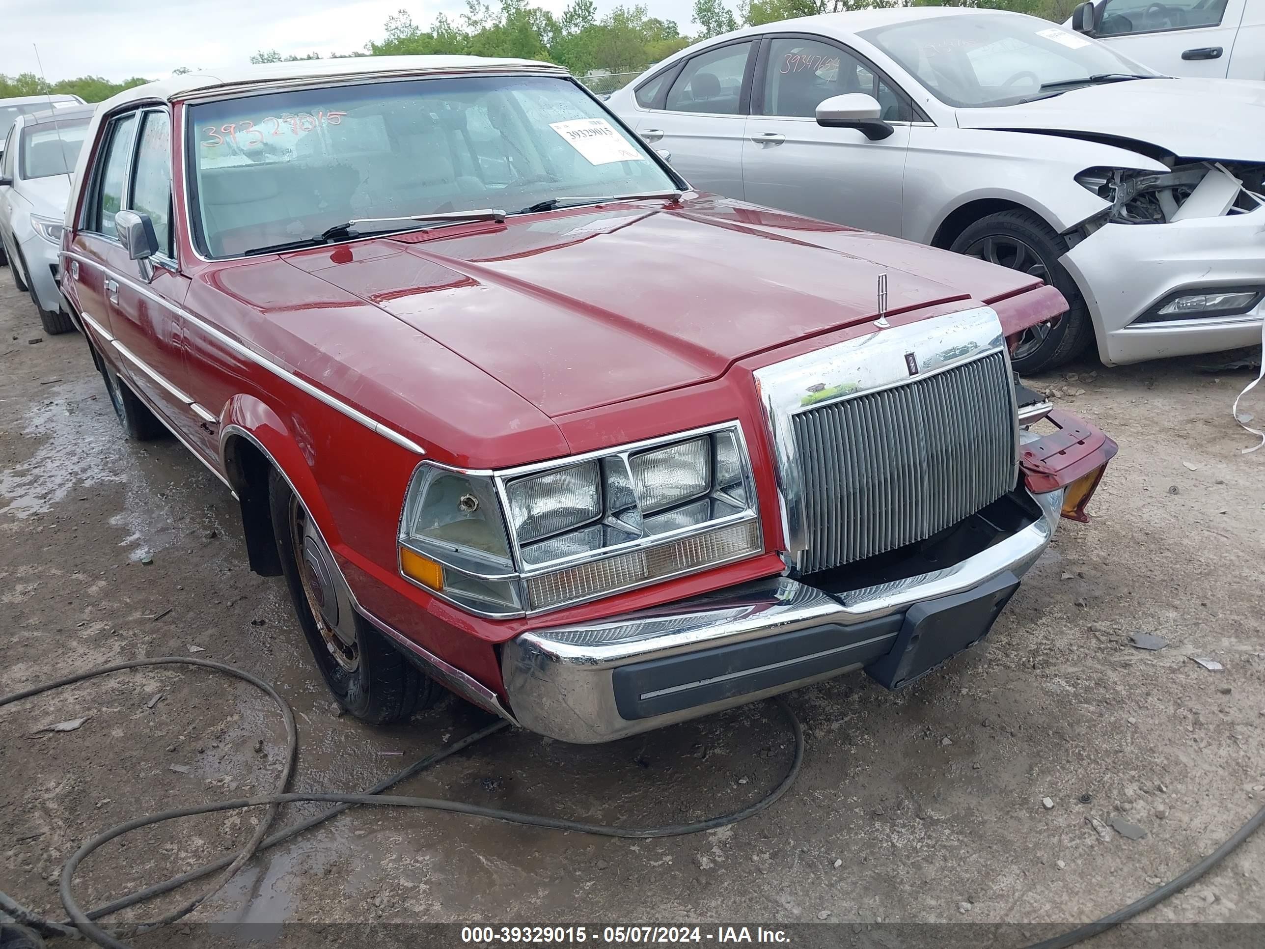 LINCOLN CONTINENTAL 1985 1mrbp97f3fy717003