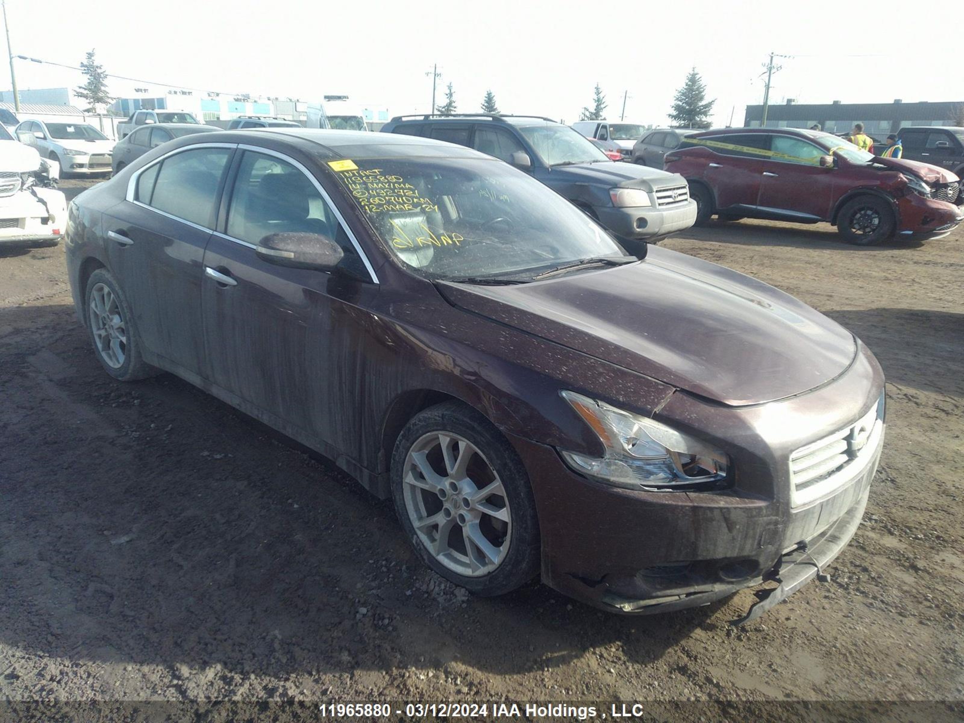 NISSAN MAXIMA 2014 1n4aa5ap8ec492721