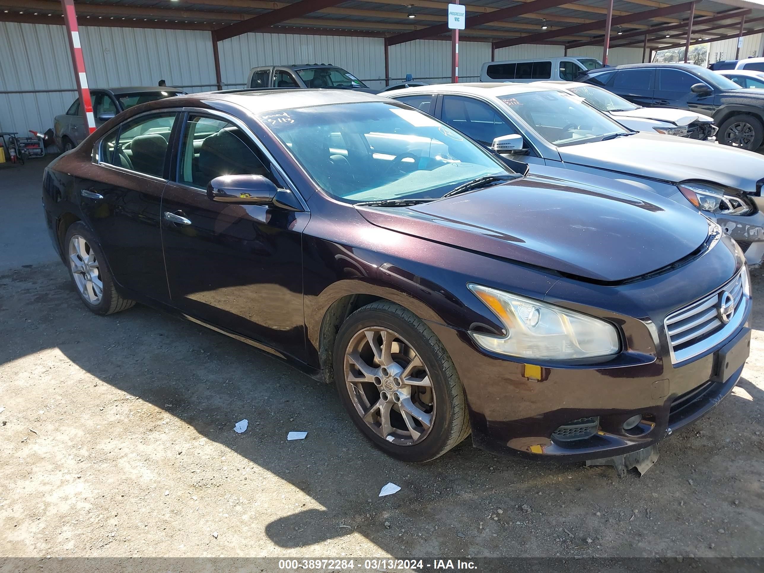 NISSAN MAXIMA 2012 1n4aa5apxcc813770