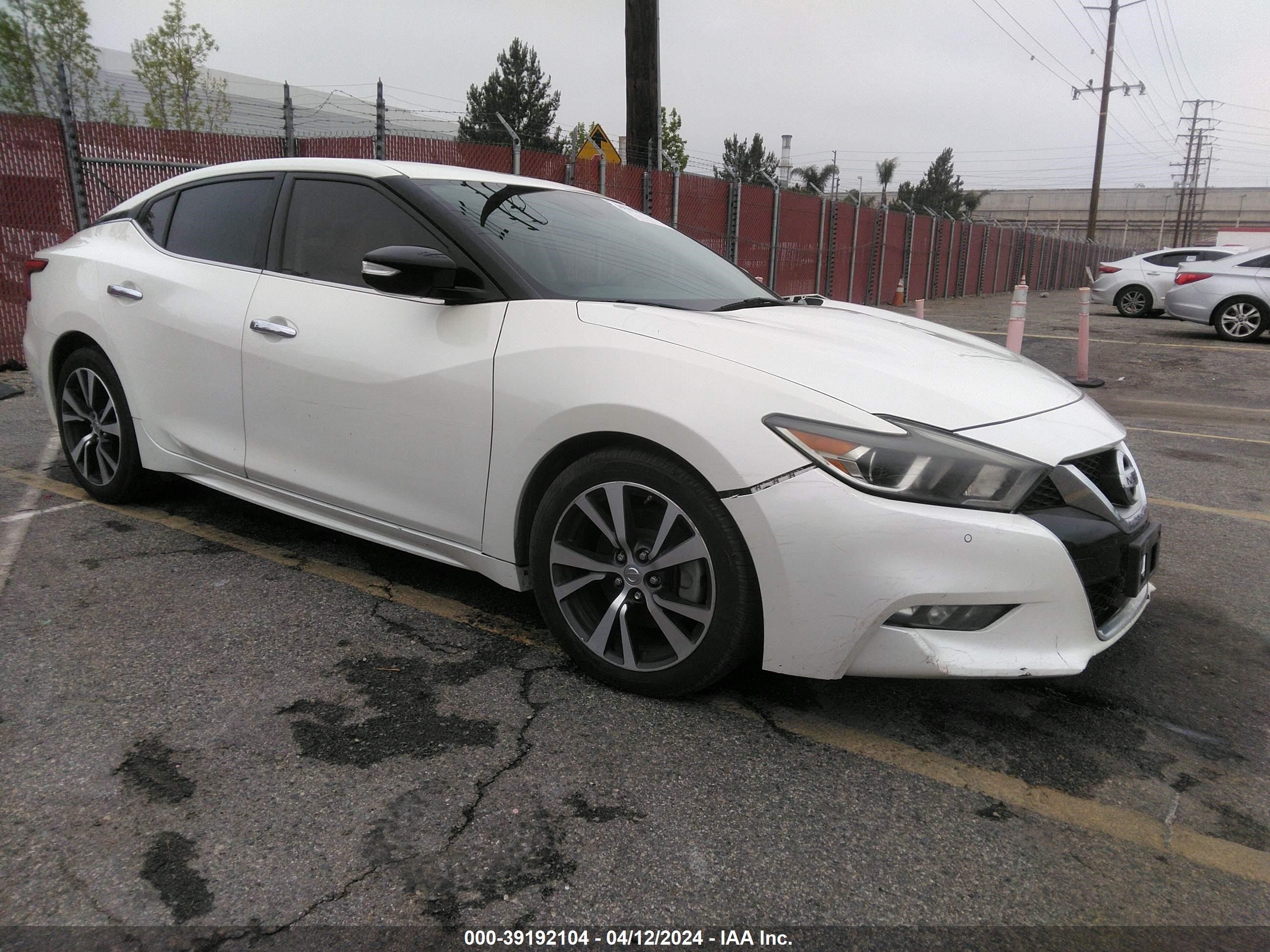 NISSAN MAXIMA 2016 1n4aa6ap2gc447573