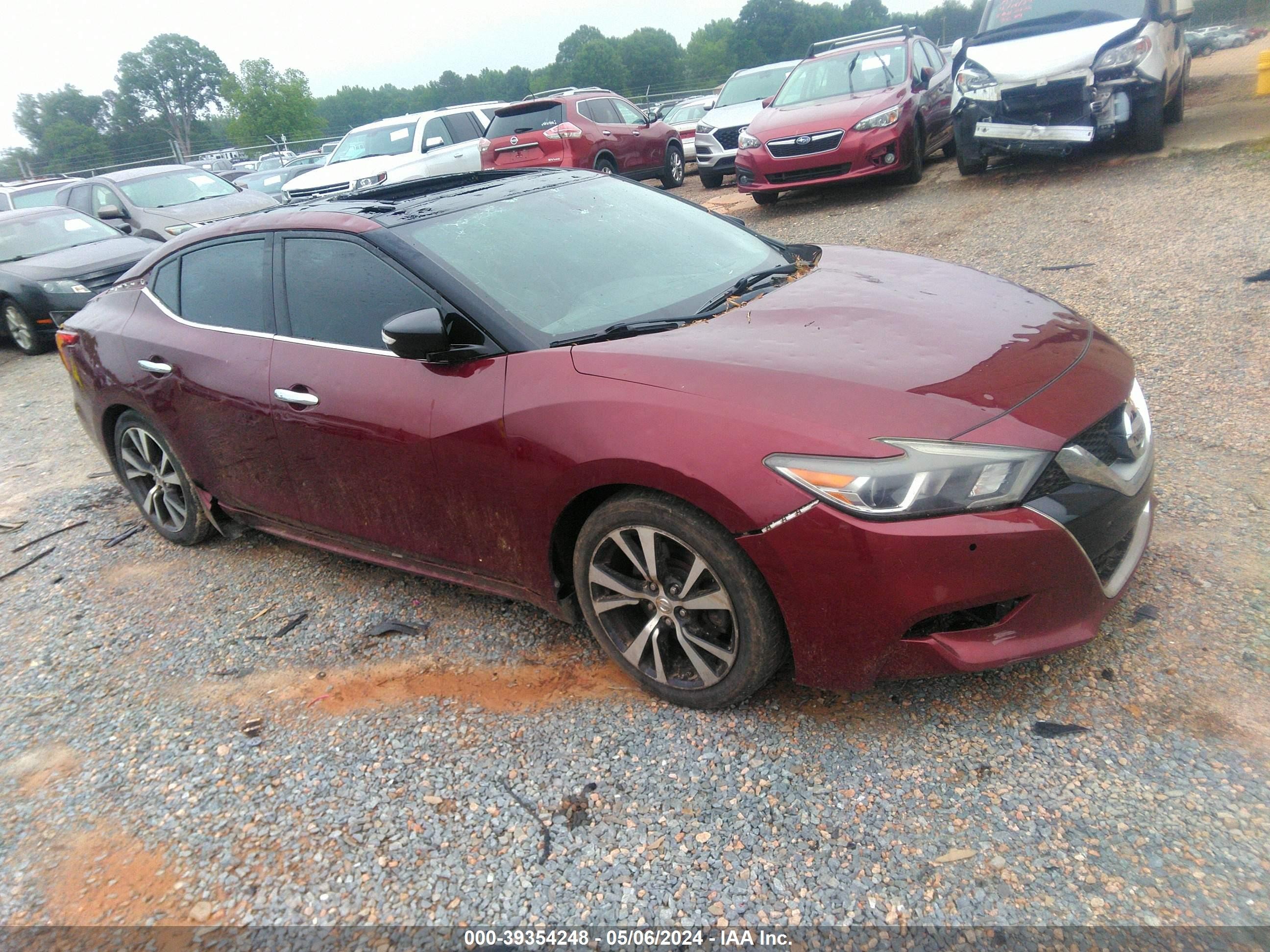 NISSAN MAXIMA 2017 1n4aa6ap2hc409066