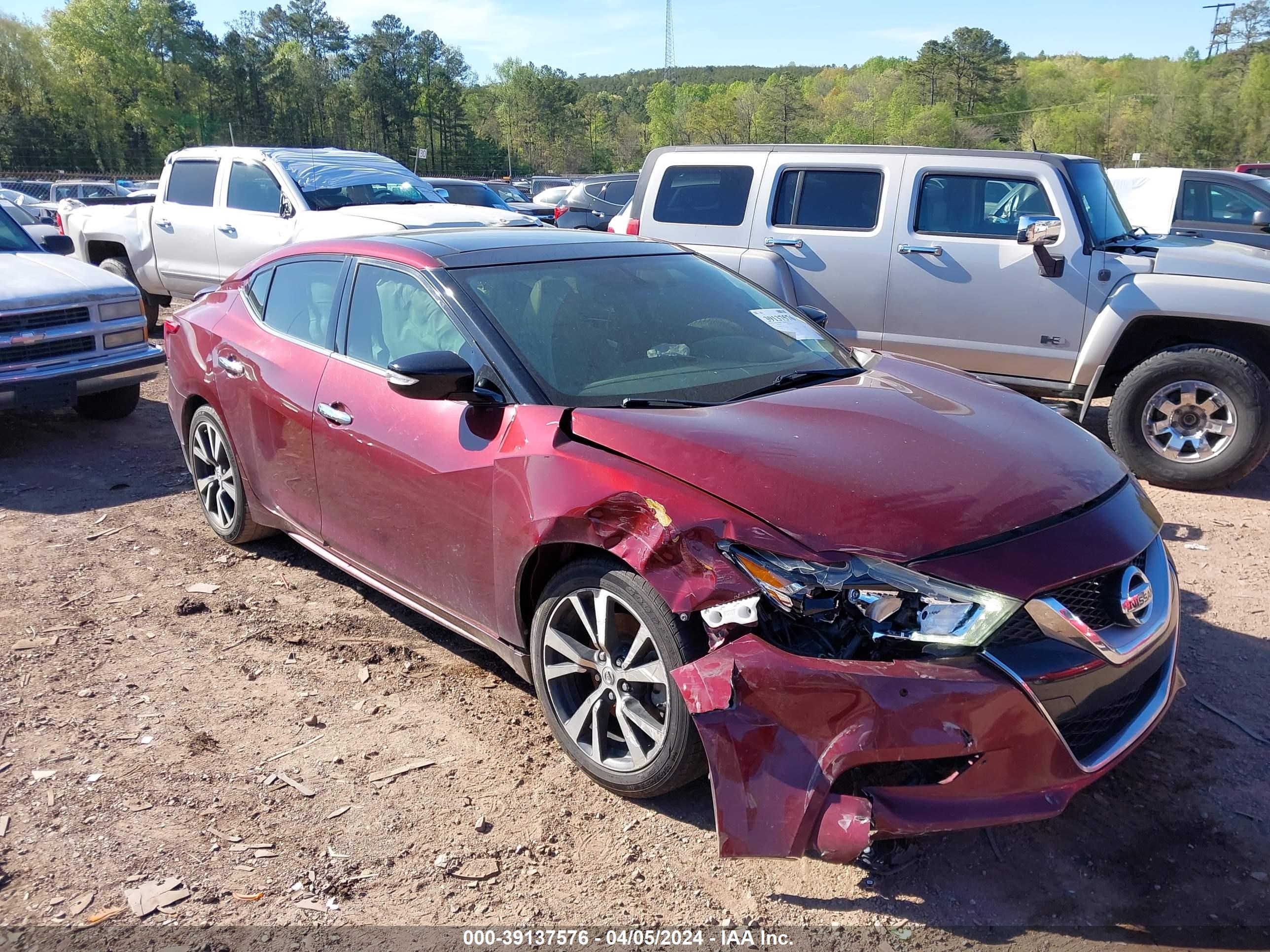 NISSAN MAXIMA 2017 1n4aa6ap4hc413605