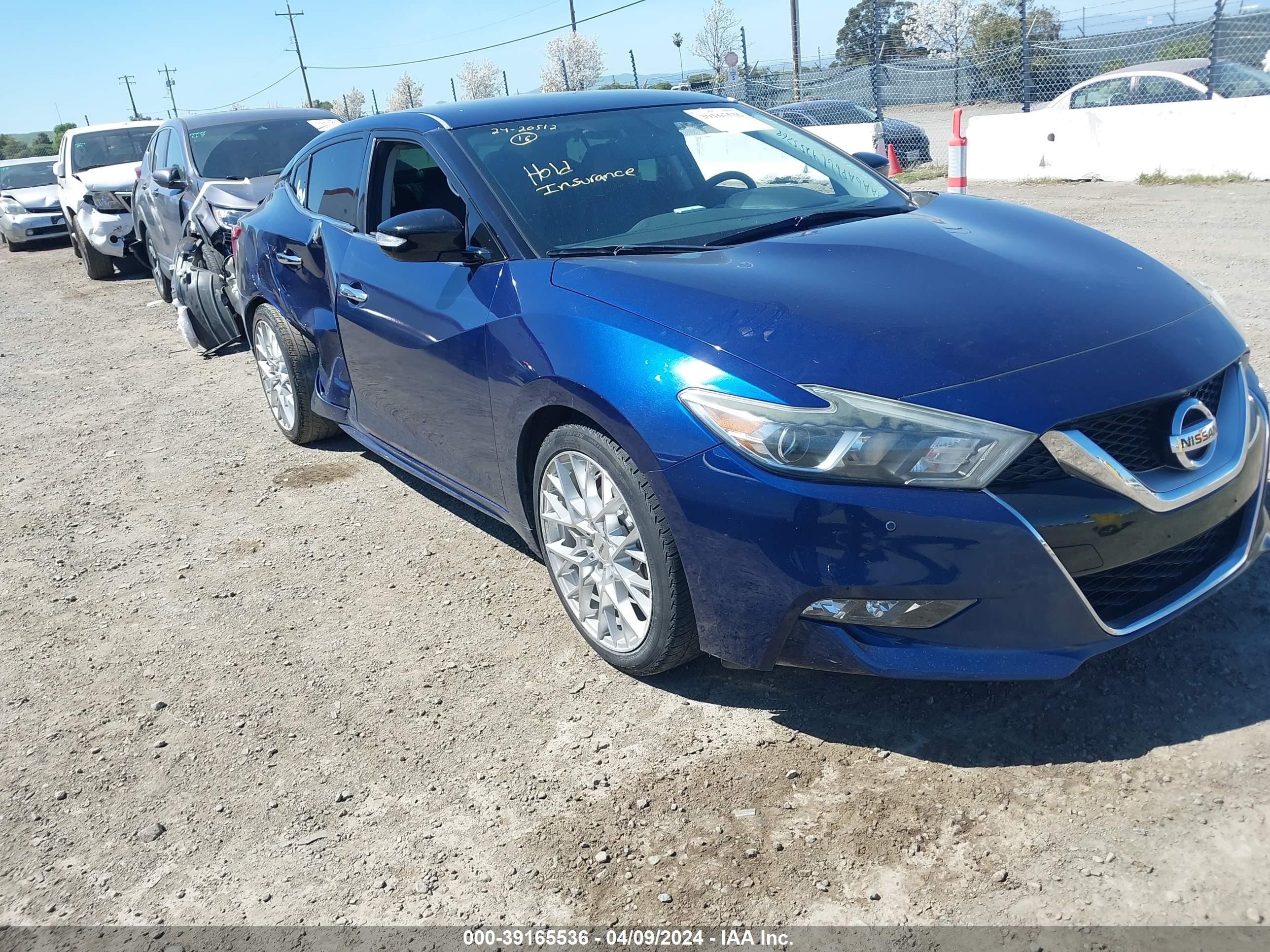 NISSAN MAXIMA 2016 1n4aa6ap6gc425768