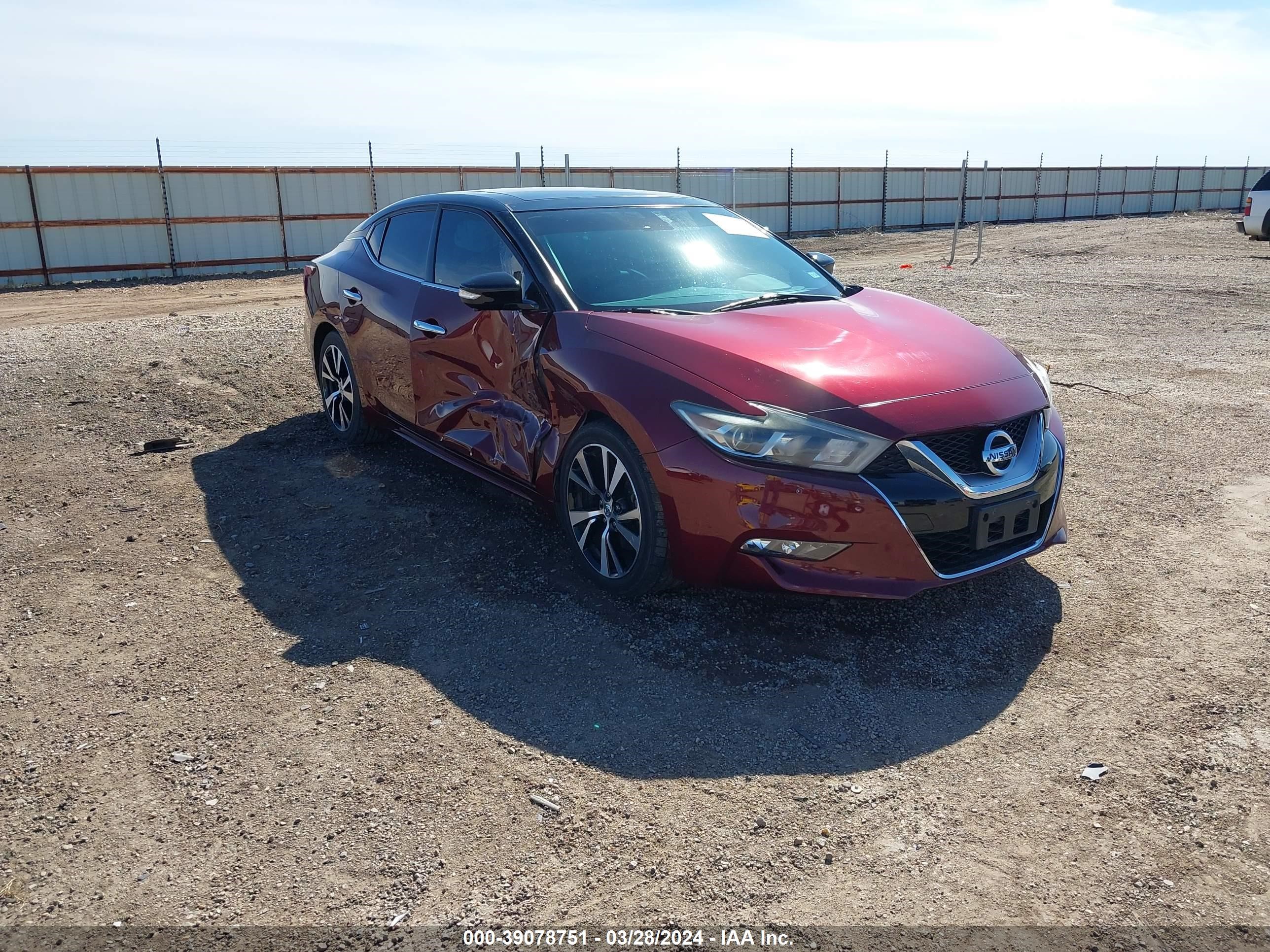 NISSAN MAXIMA 2017 1n4aa6ap6hc450185