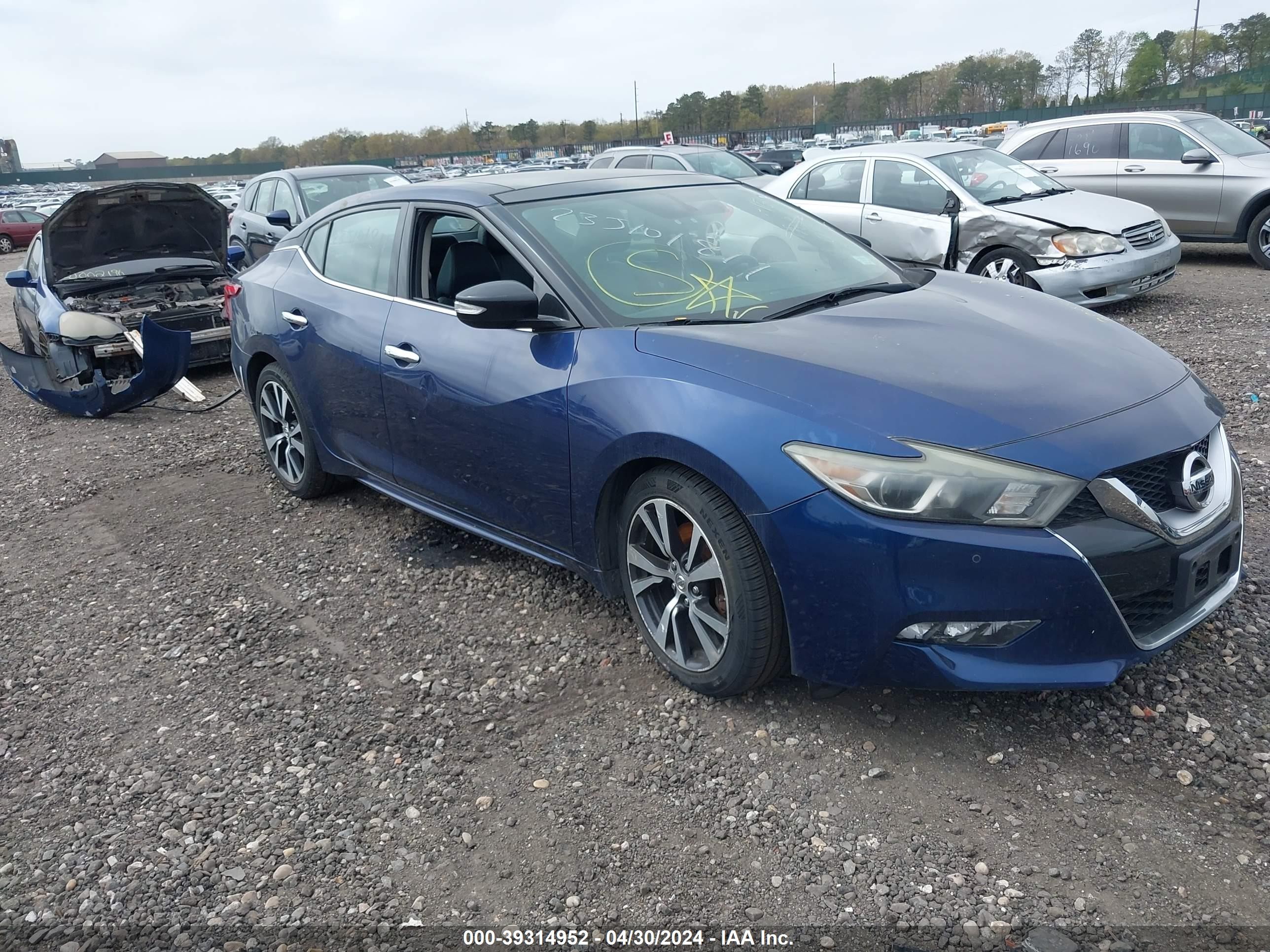 NISSAN MAXIMA 2016 1n4aa6ap9gc432522