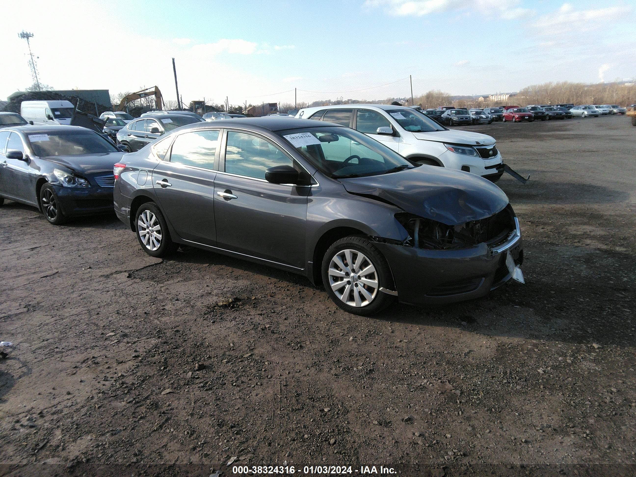 NISSAN SENTRA 2014 1n4ab7ap7en855667