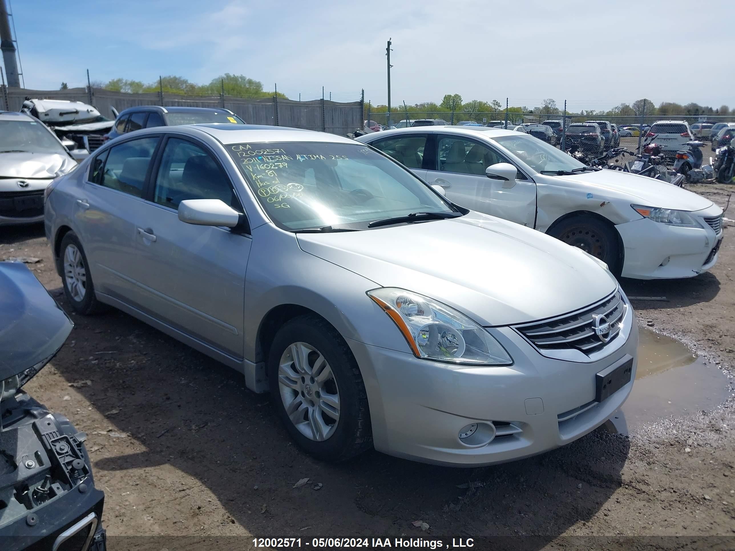 NISSAN ALTIMA 2011 1n4al2ap8bc160279