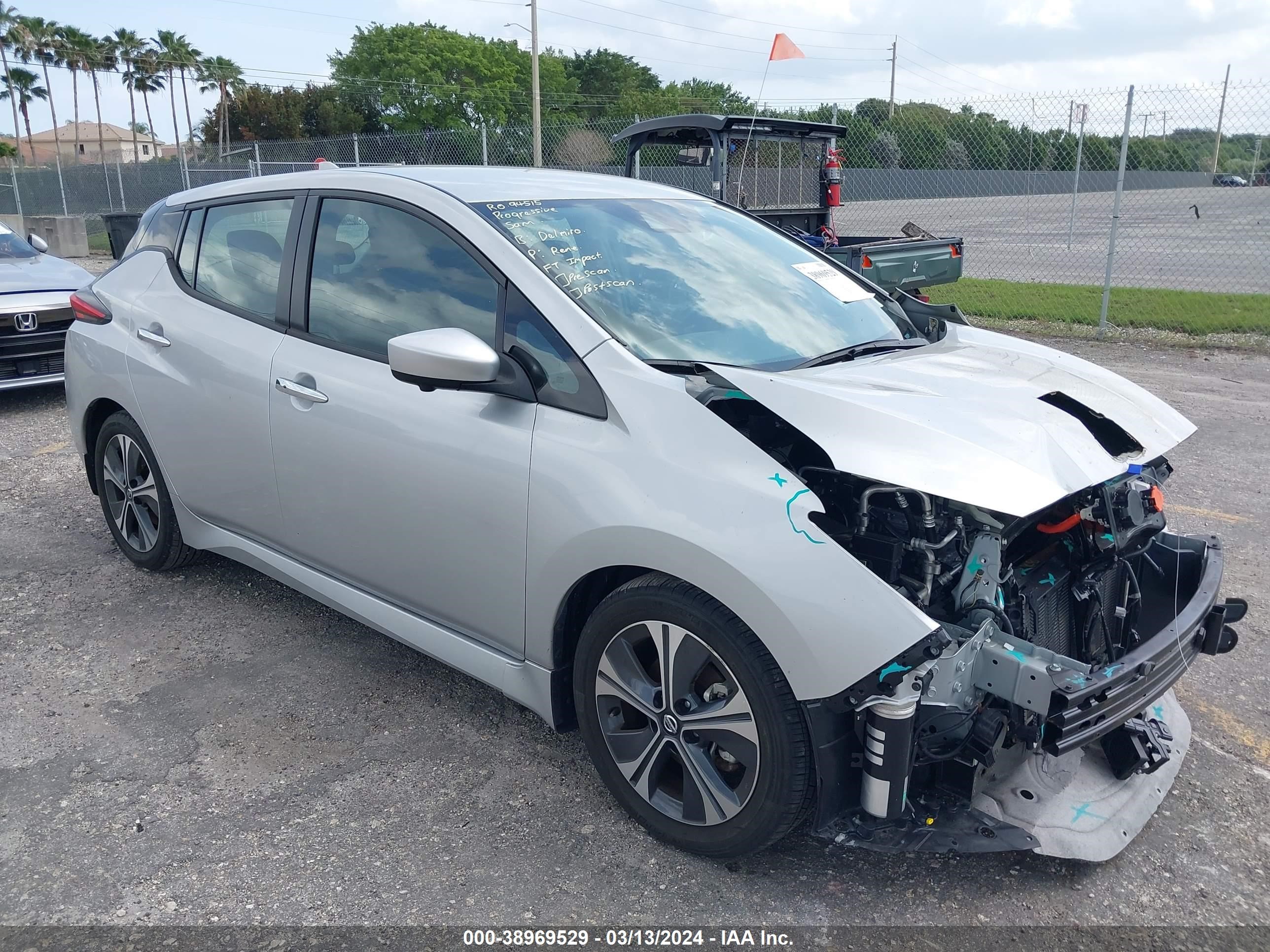 NISSAN LEAF 2021 1n4az1cv9mc555708