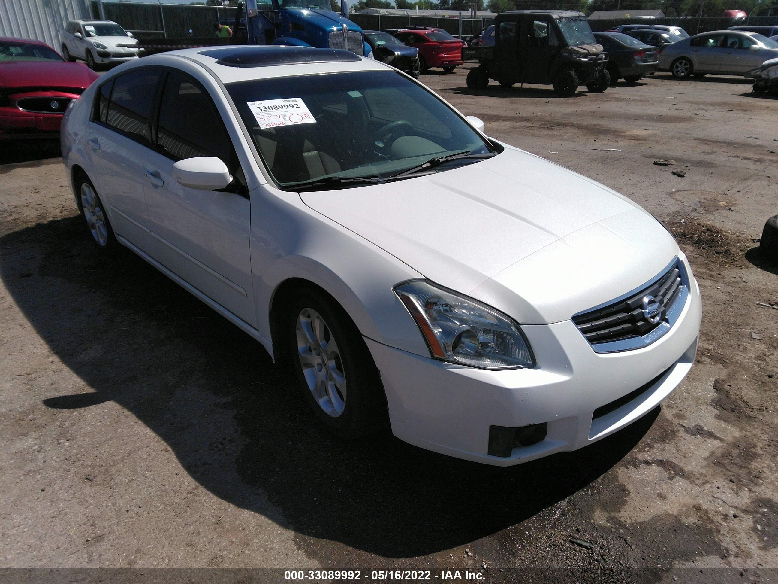 NISSAN MAXIMA 2008 1n4ba41e28c817834