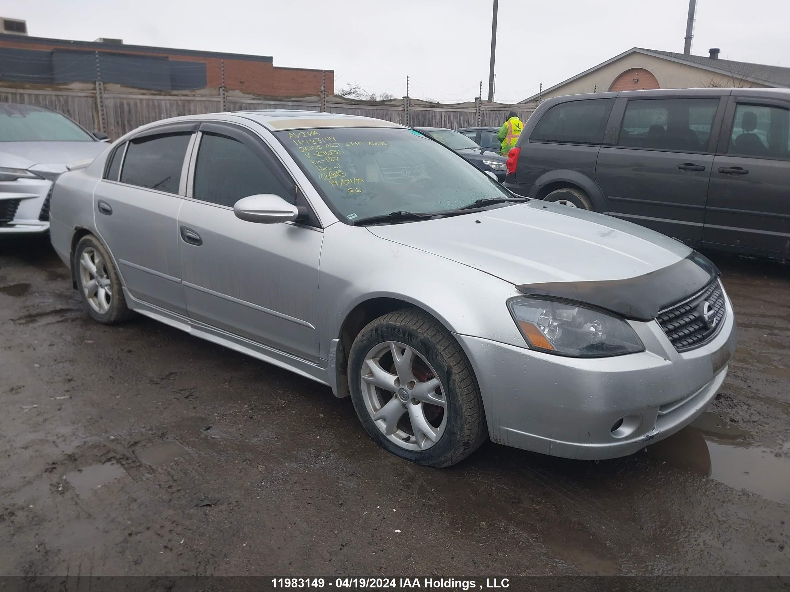 NISSAN ALTIMA 2005 1n4bl11e45c240311