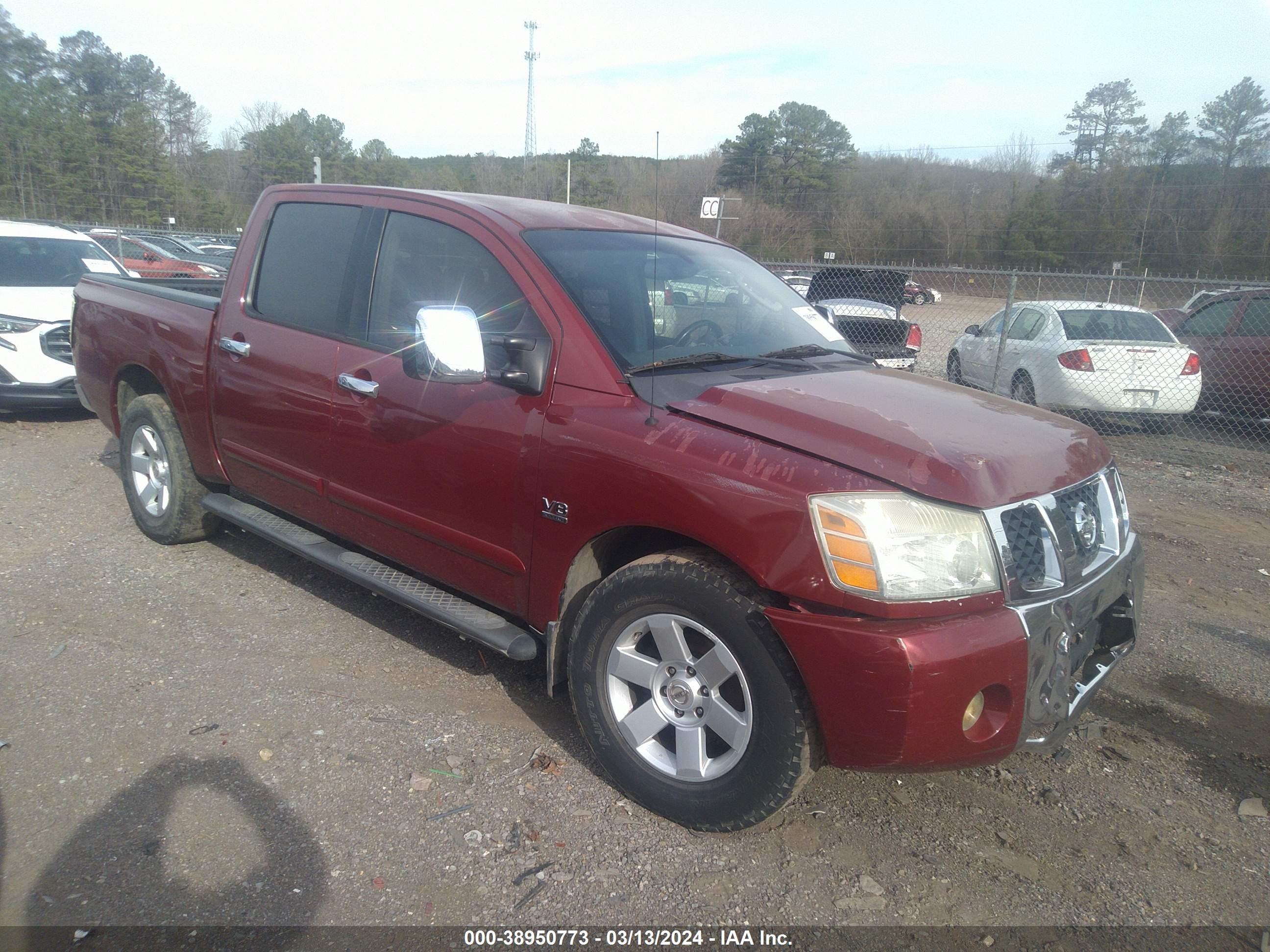 NISSAN TITAN 2004 1n6aa07a14n535909