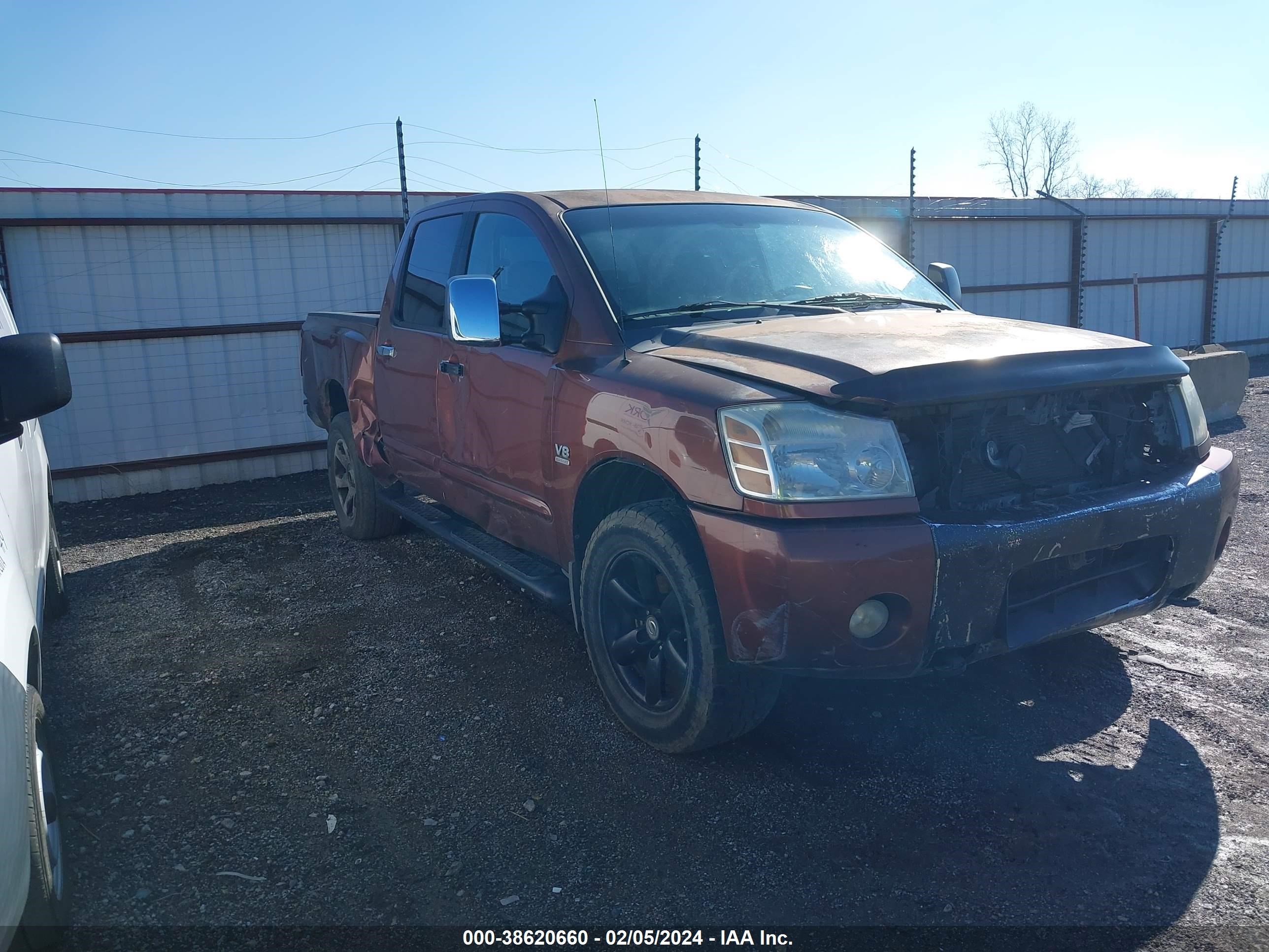 NISSAN TITAN 2004 1n6aa07b14n574315