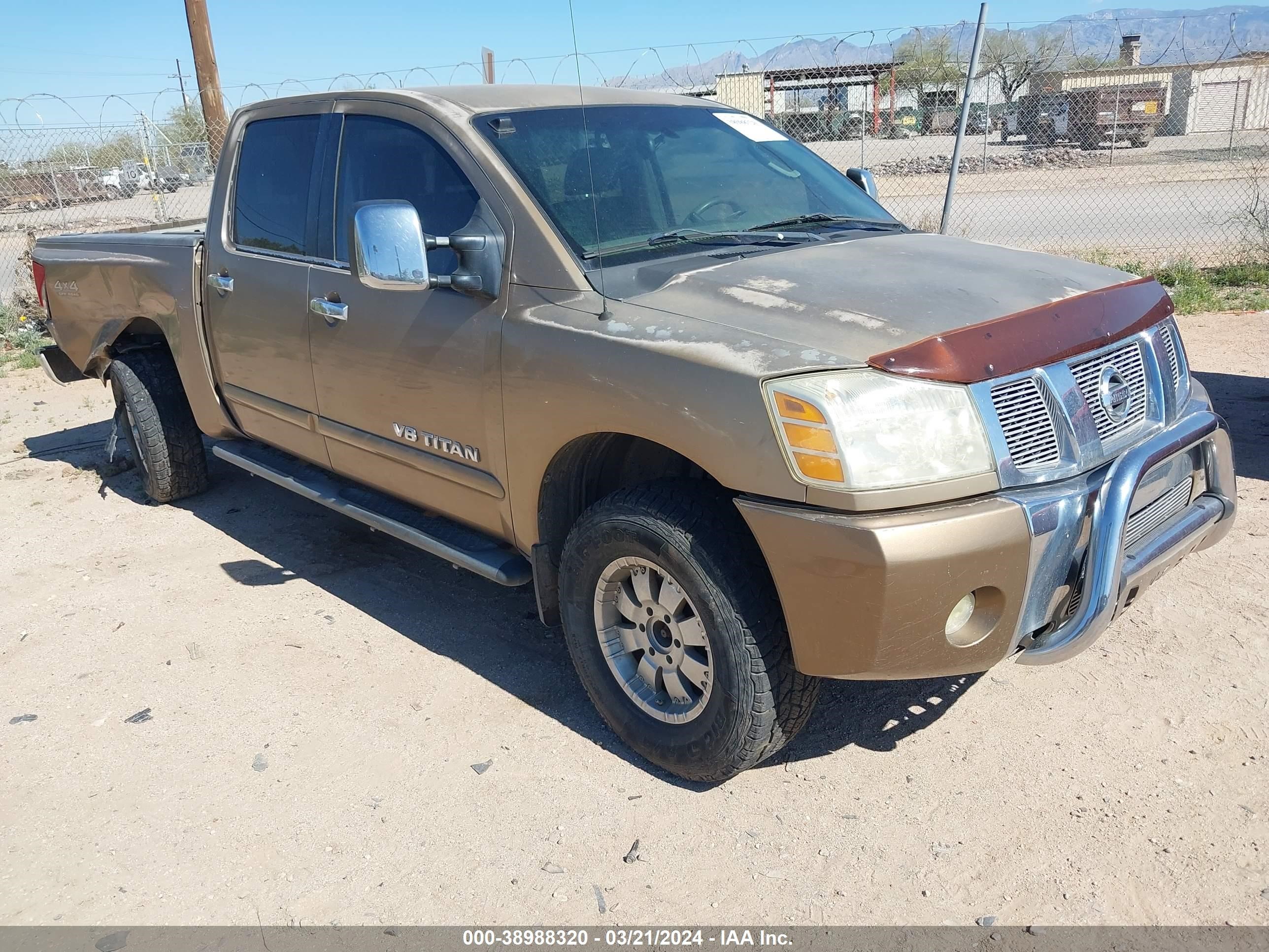 NISSAN TITAN 2005 1n6aa07b25n550476