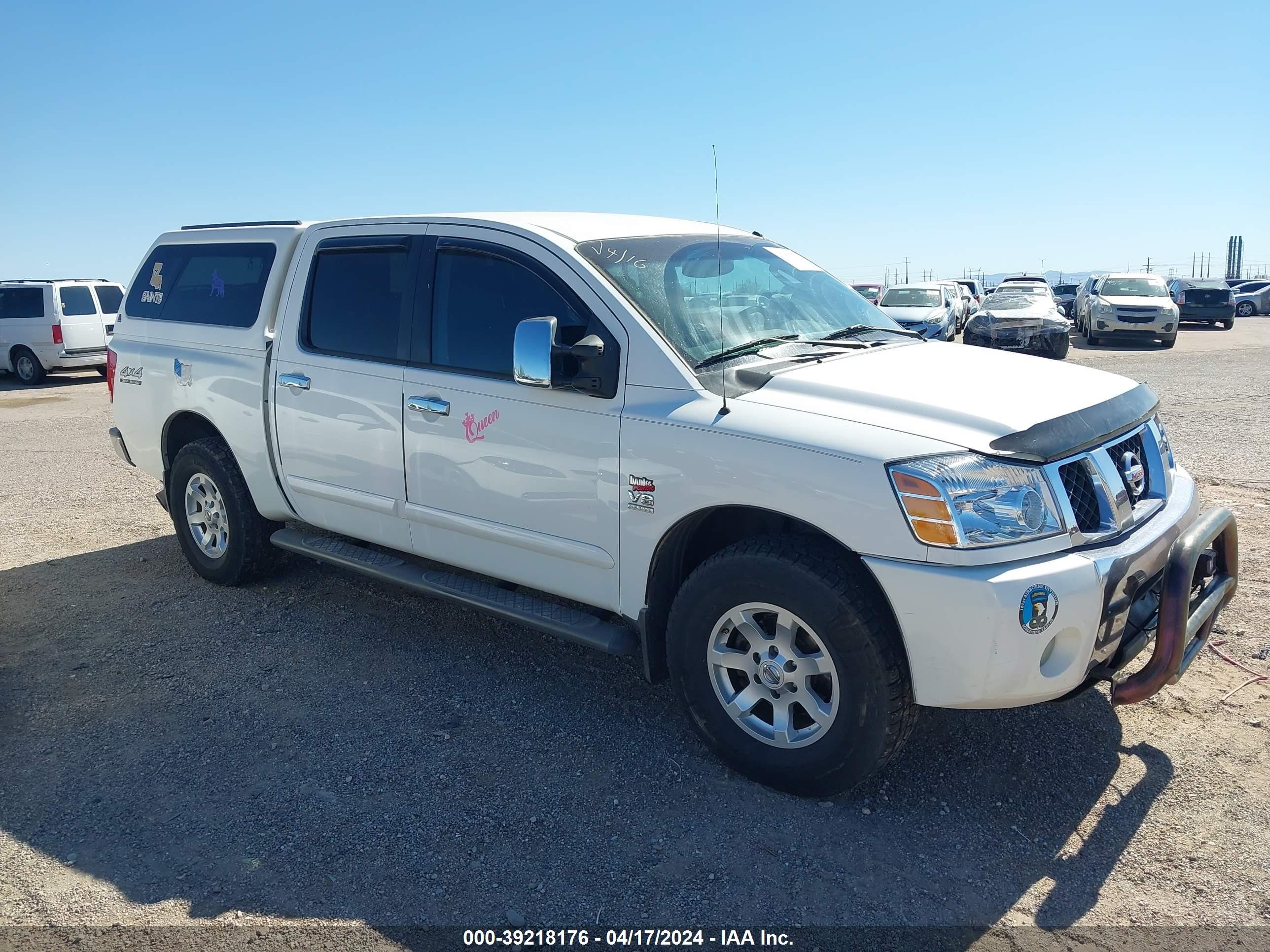 NISSAN TITAN 2004 1n6aa07b54n542628