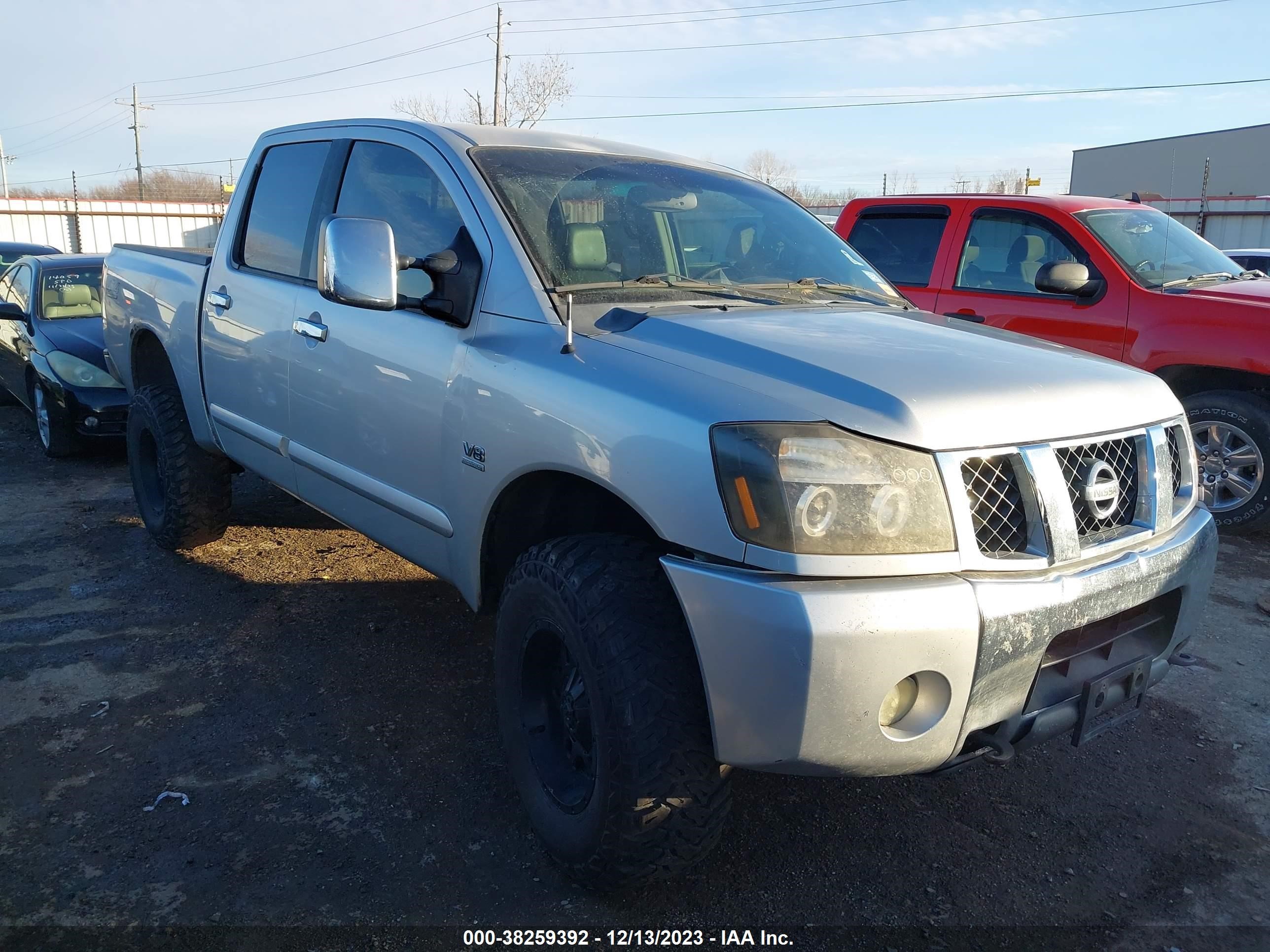 NISSAN TITAN 2004 1n6aa07b84n540095